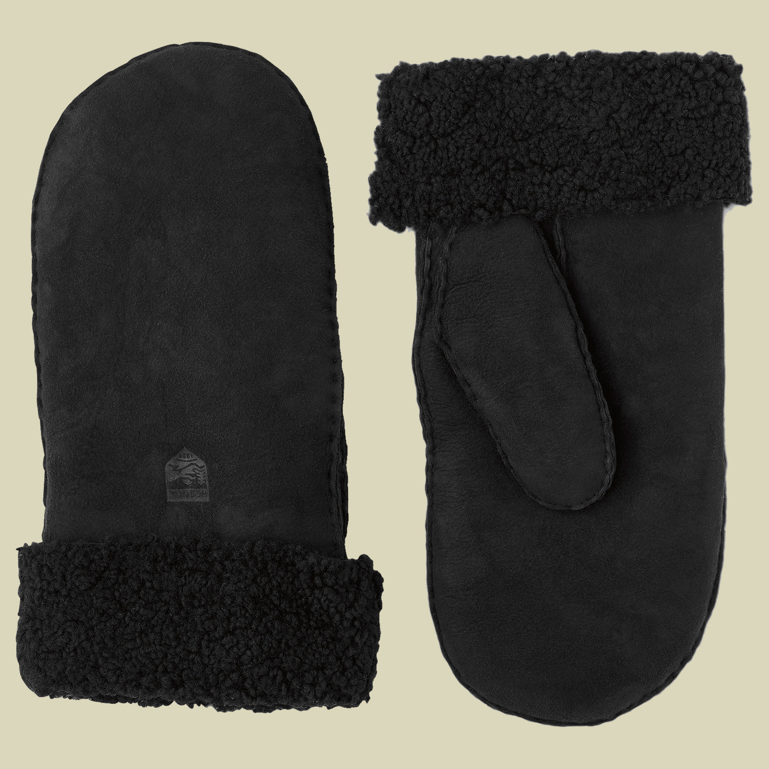 Sheepskin Mitt Women schwarz 8 - black