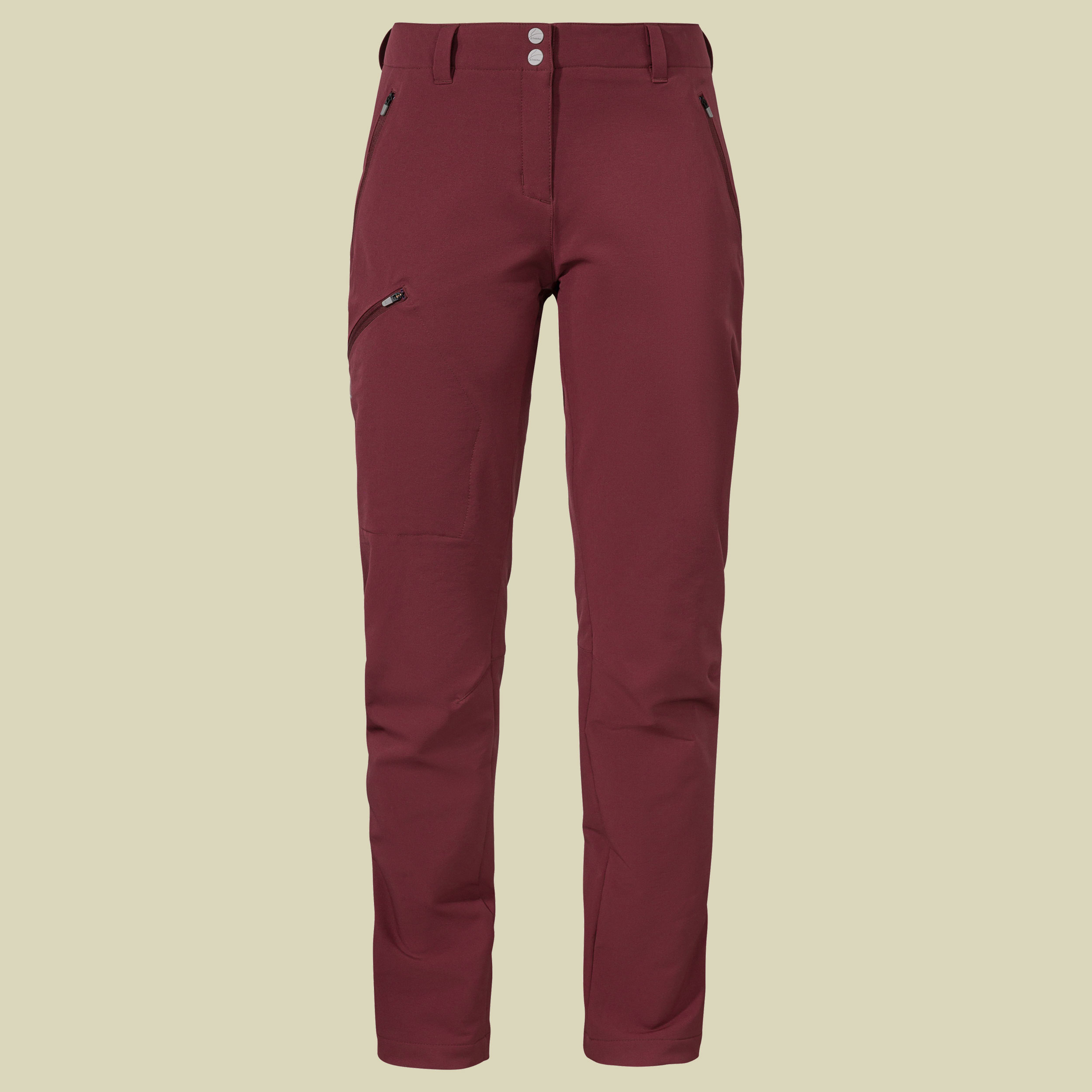 Pants Ascona Warm L Women Größe 42 Farbe dark burgundy