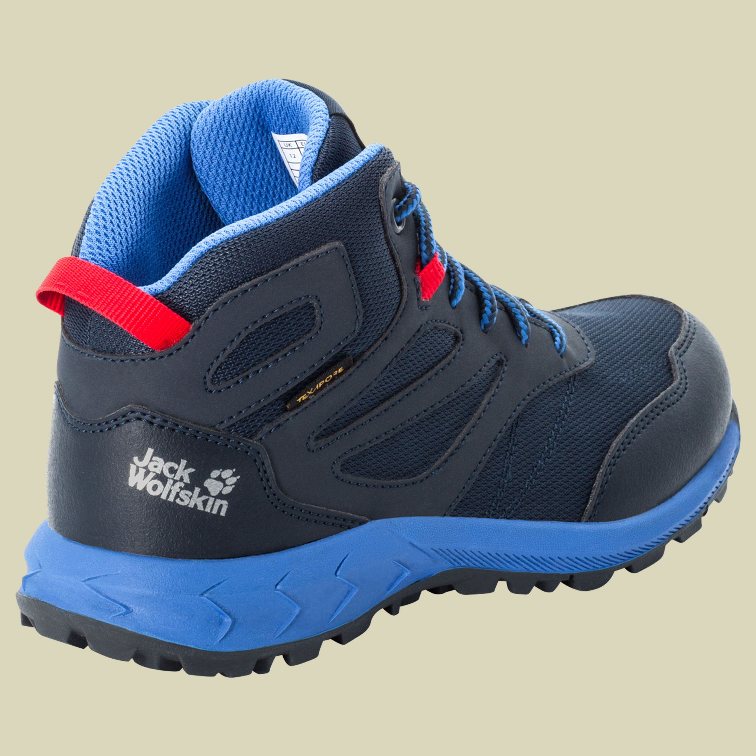 Woodland Texapore Mid Kids Größe 35 Farbe dark blue/red