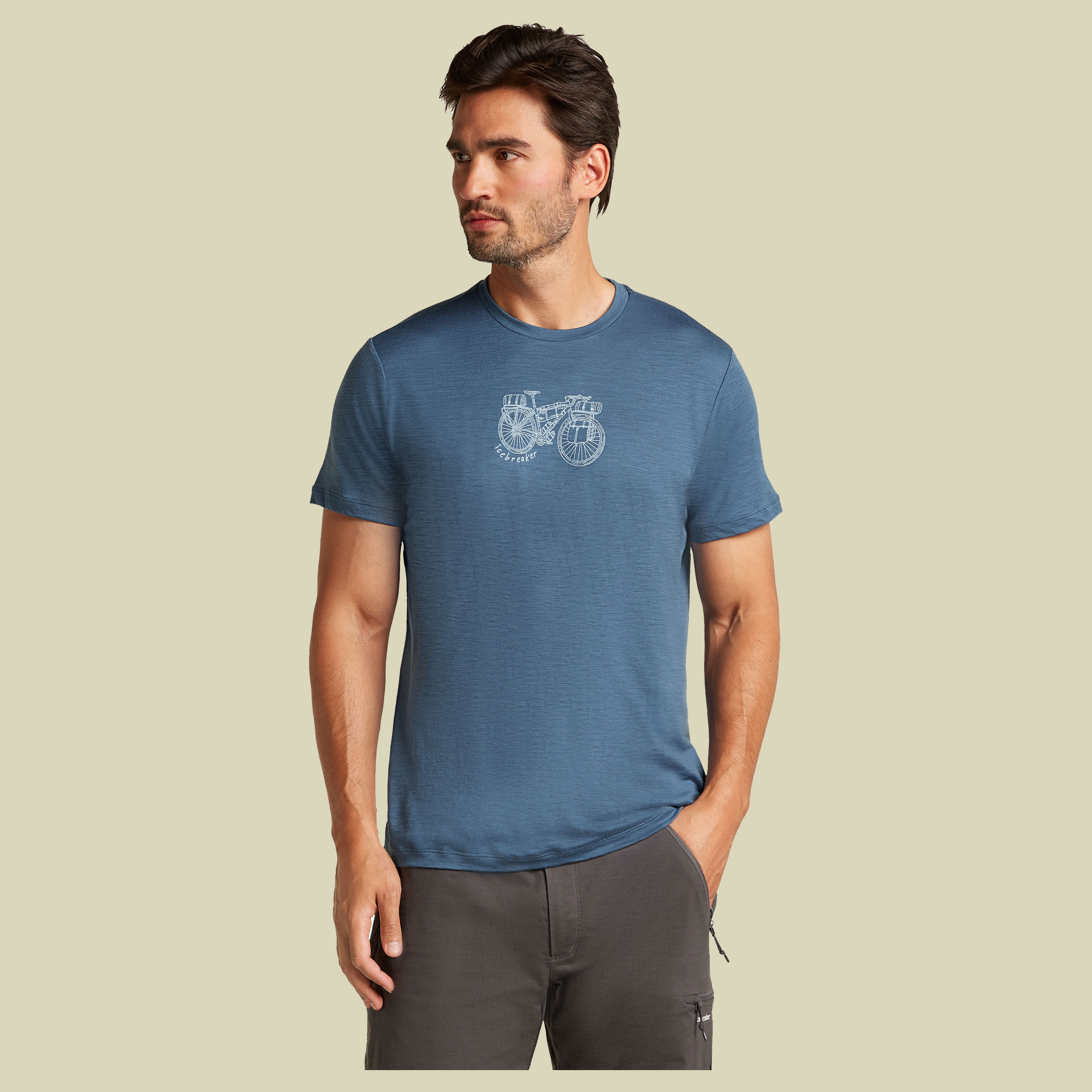 Merino 150 Tech Lite III SS Tee Adventure Ride Men S blau - dawn