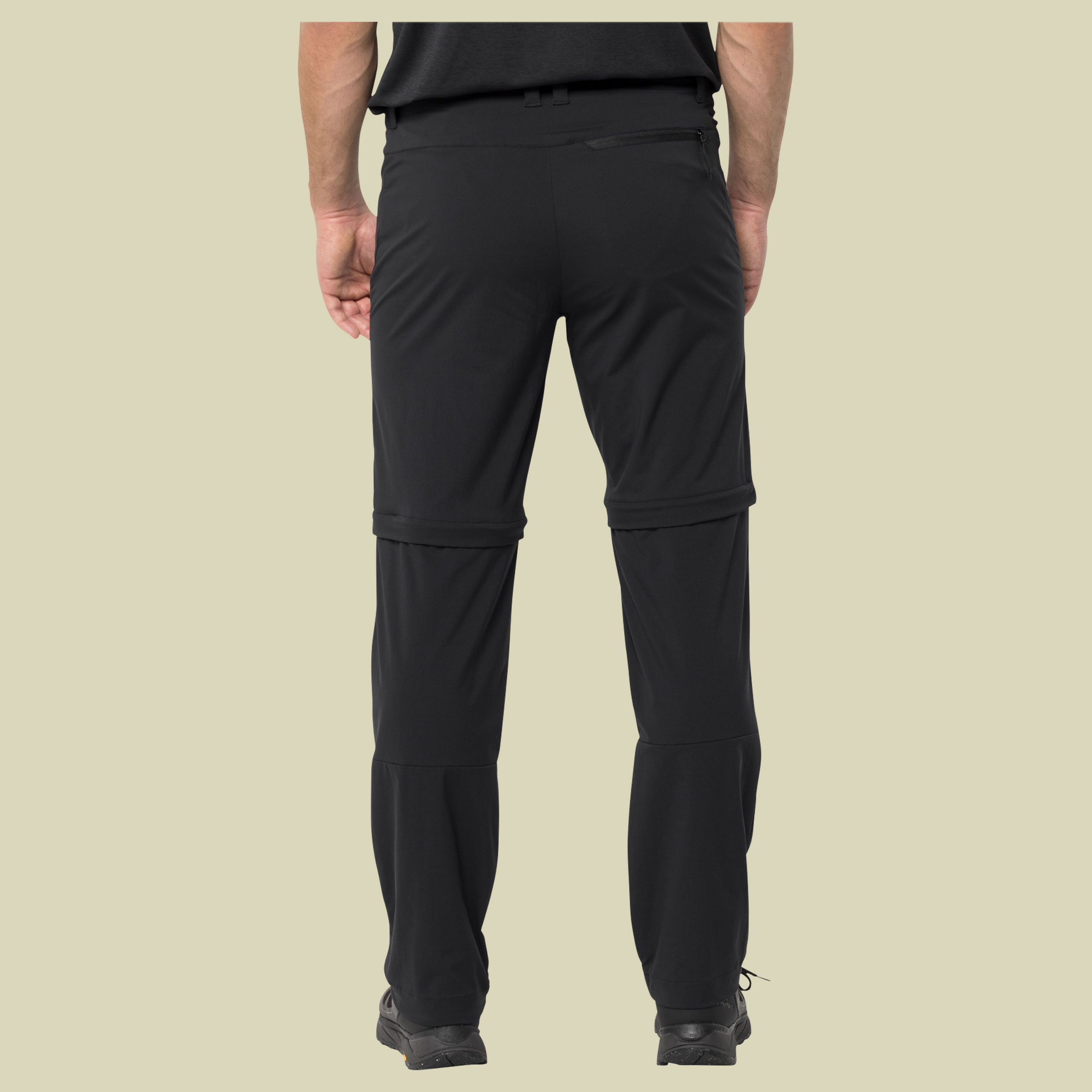 Glastal Zip Off Pants Men black 56 short