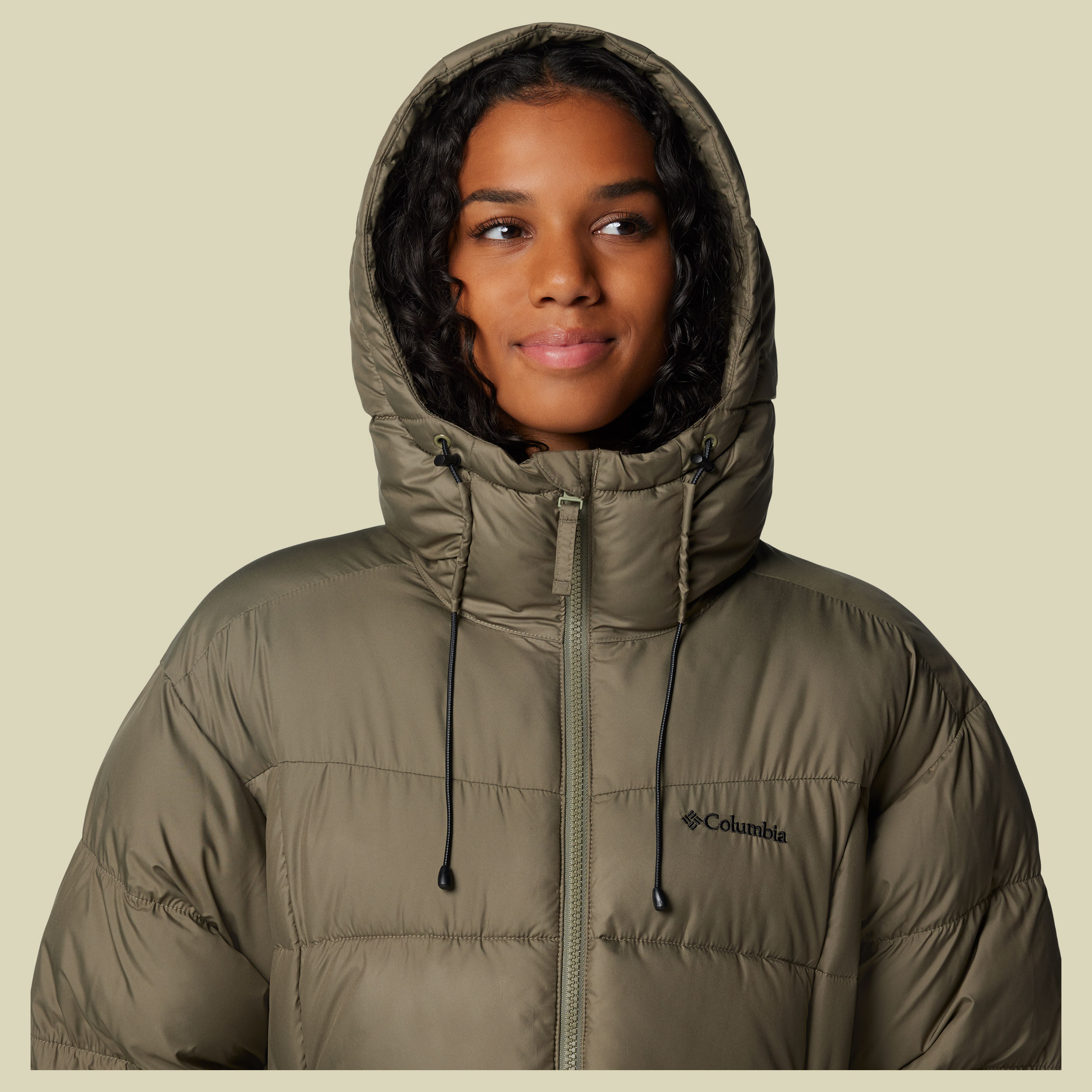 Pike Lake II Long Jacket Women L grün