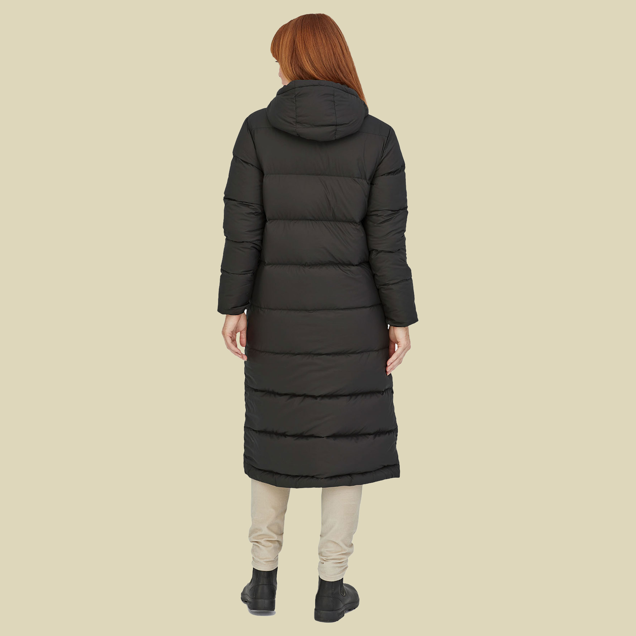 Silent Down Long Parka Women Größe S Farbe black