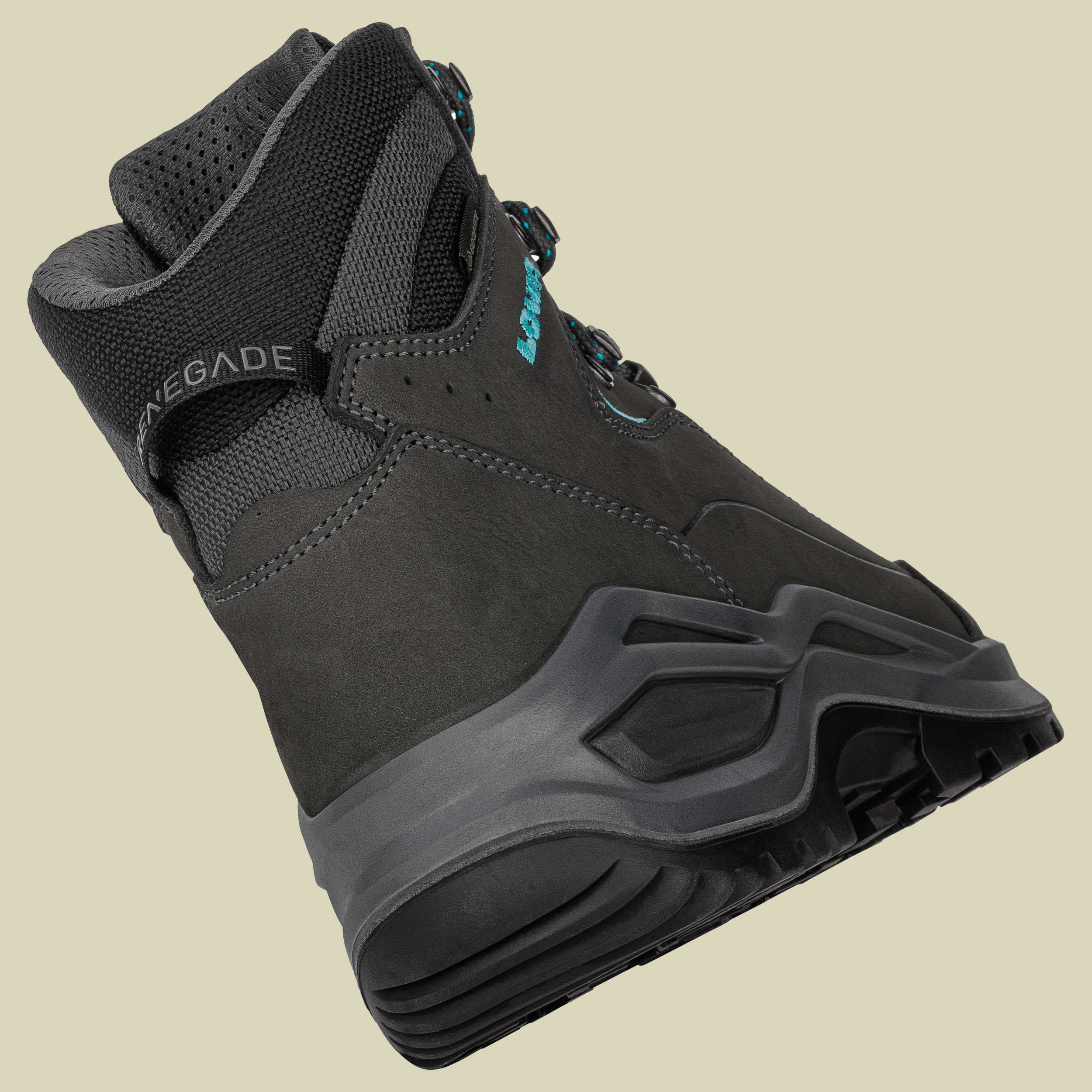 Renegade Evo GTX Mid Wide Women UK 7,5 grau - asphalt/türkis