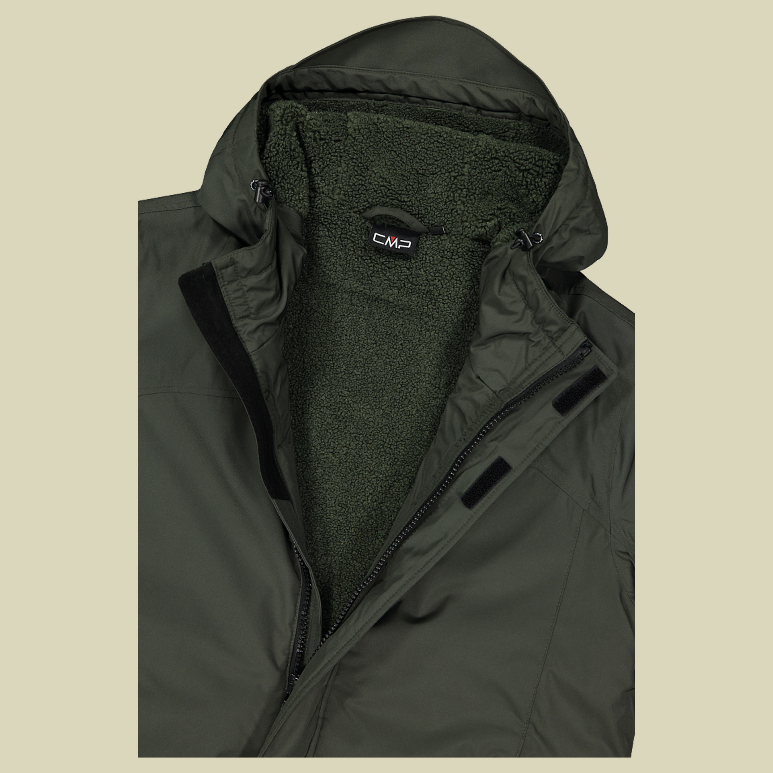 Man  Parka Fix Hood 56 grün - Farbe forest