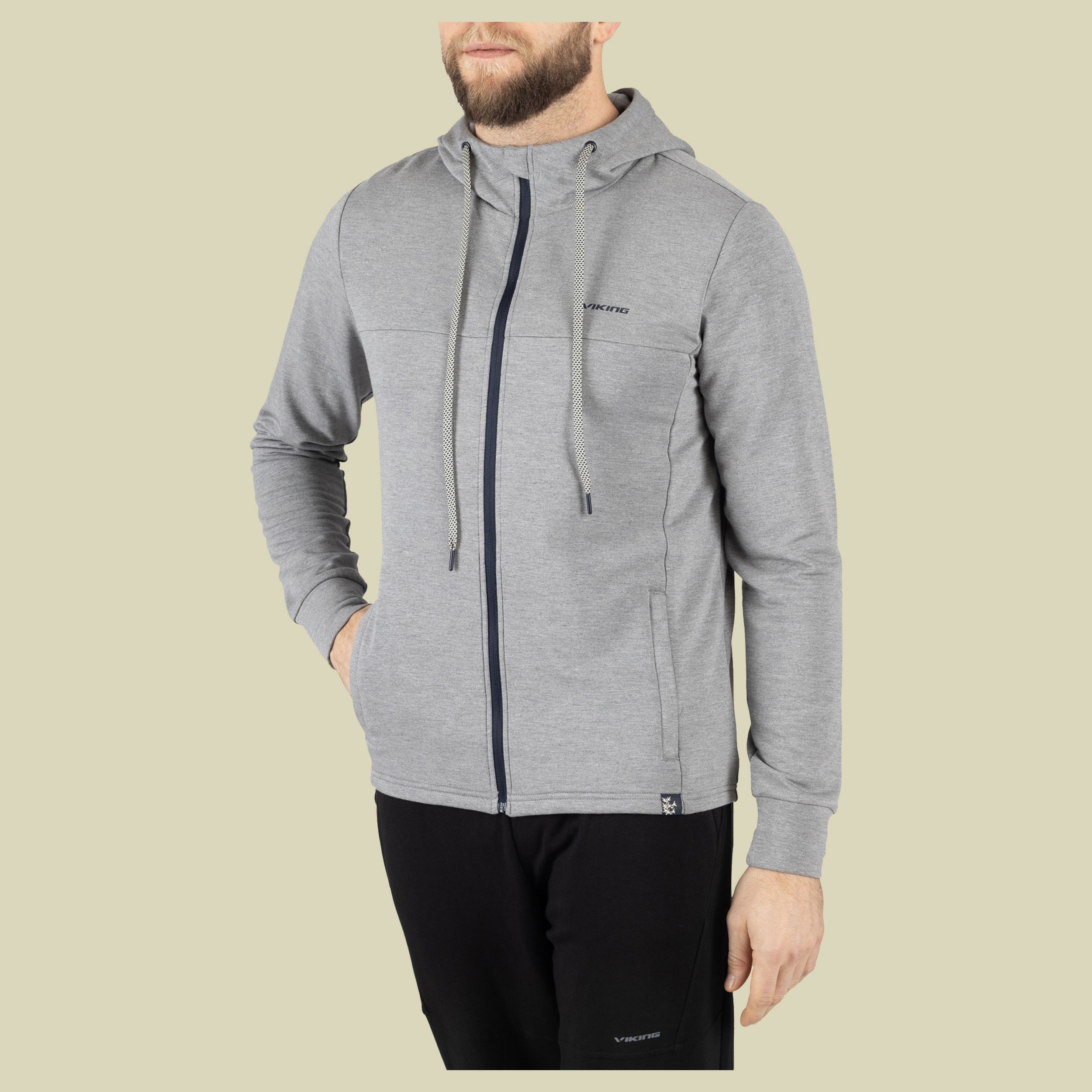 Midlayer Lonetree Hoodie Bamboo Man XL grau - grey