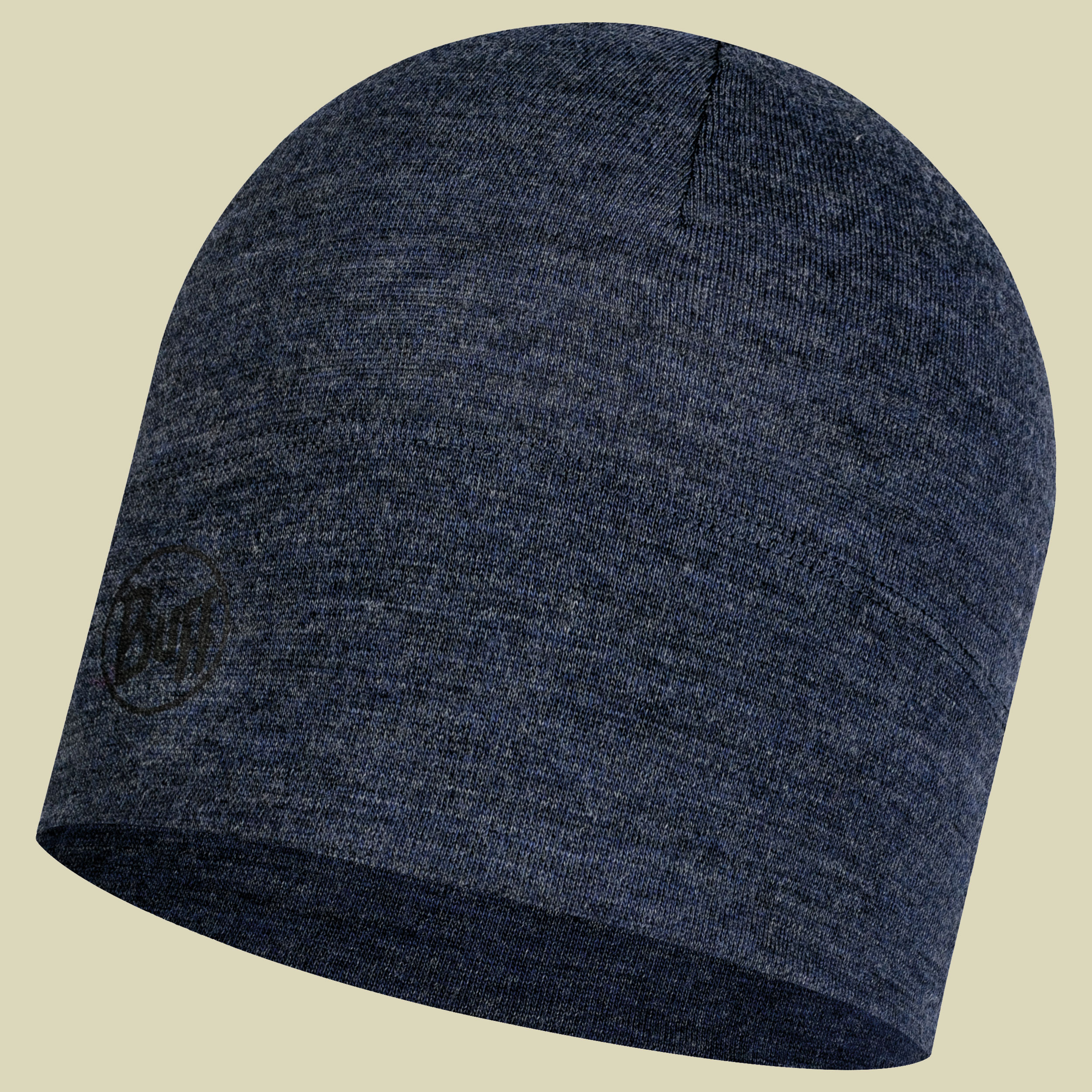 Midweight Merino Wool Beanie Größe one size Farbe melange night blue