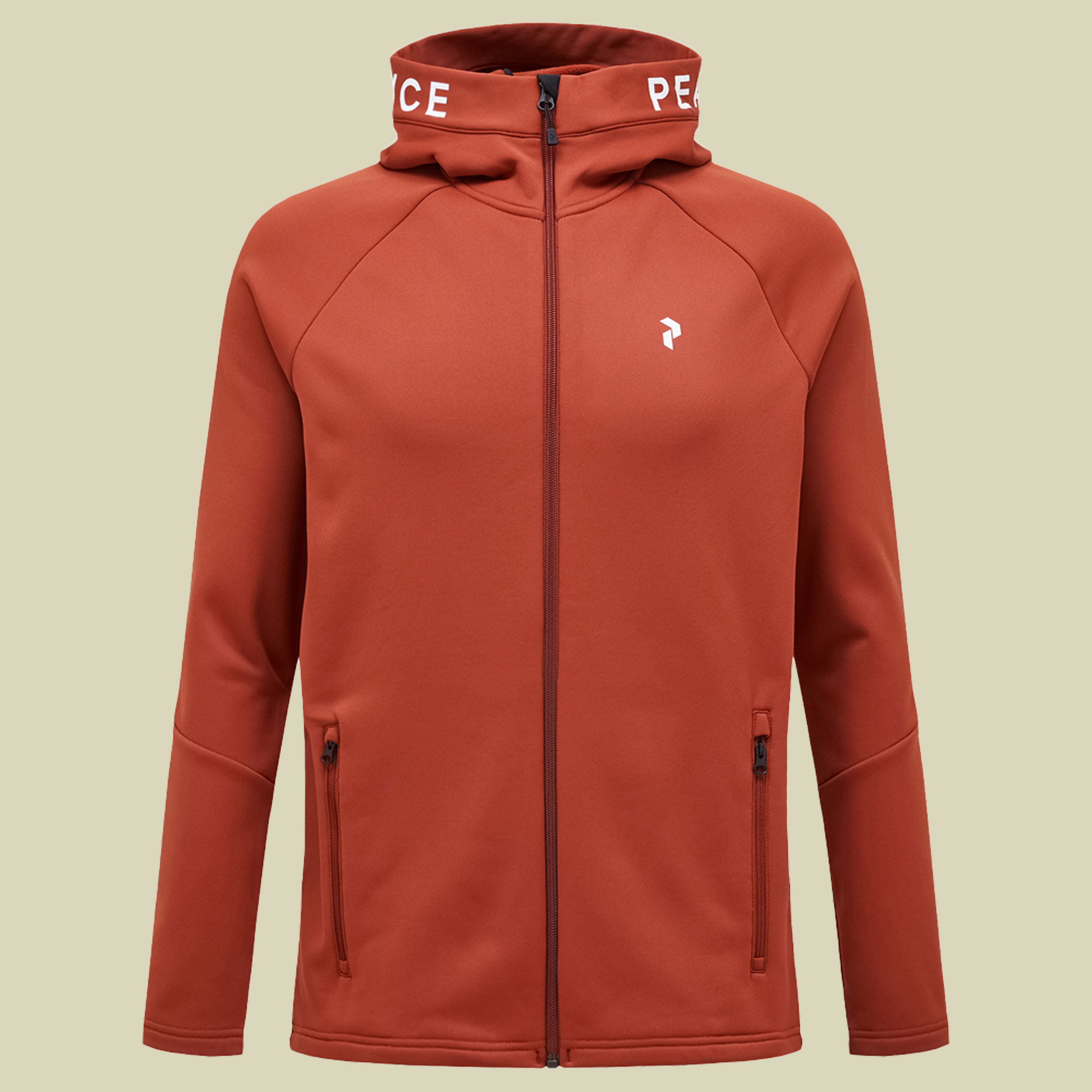 Rider Zip Hood Men M orange - spiced