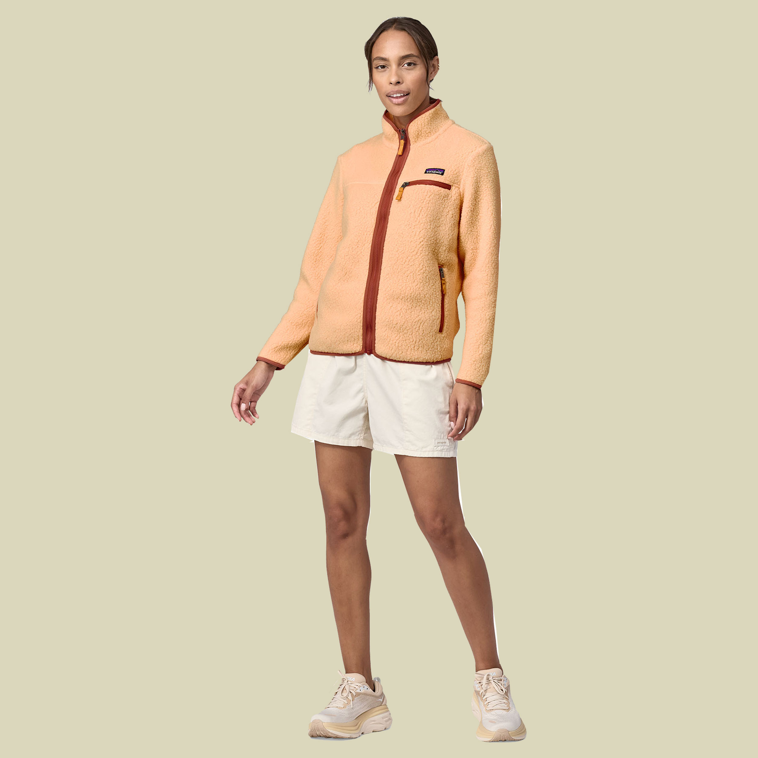 Retro Pile Jacket Women beige L - sandy melon