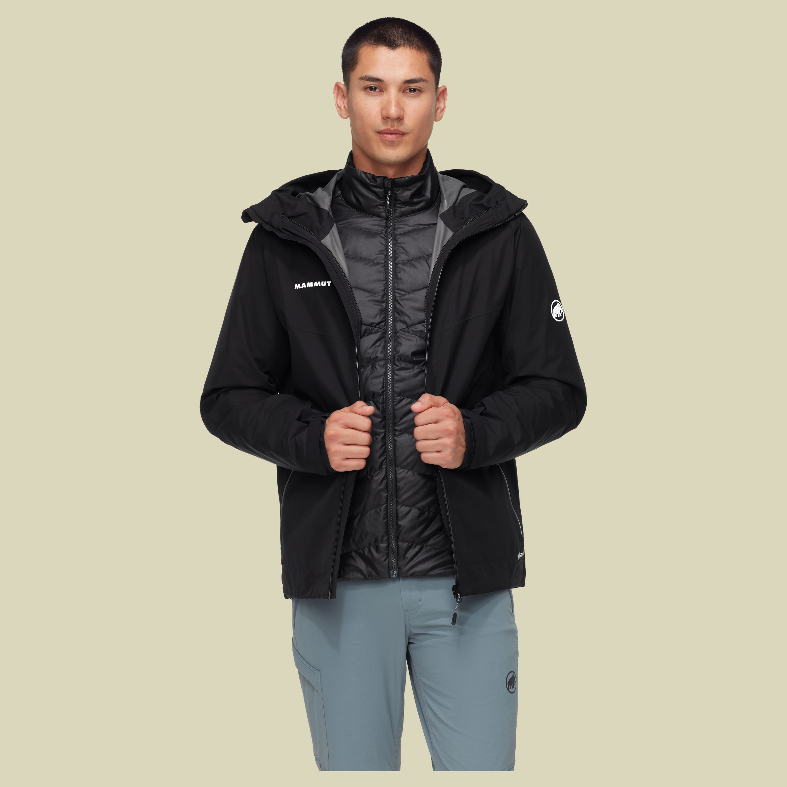 Convey 3 in 1 HS Hooded Jacket Men schwarz S - Farbe black black 