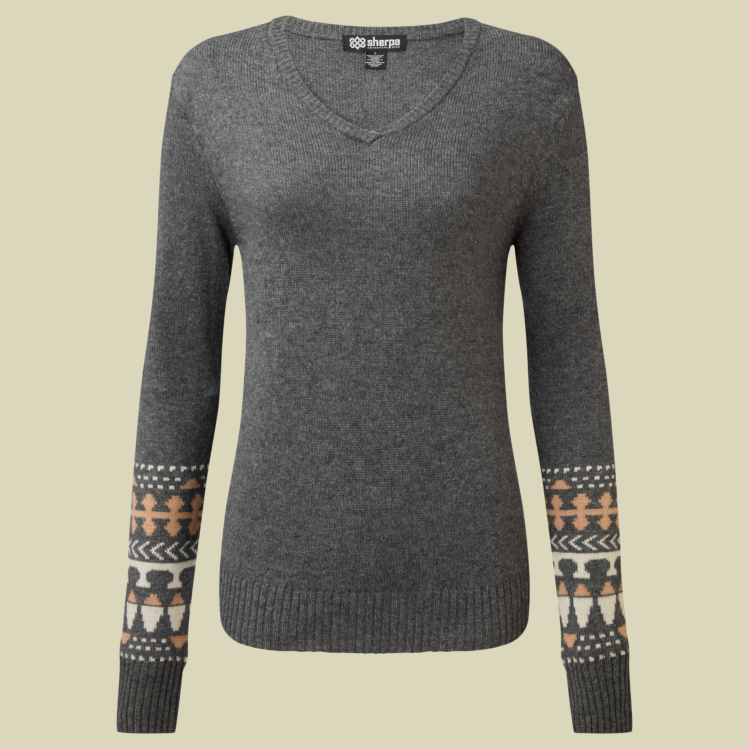 Maya V-Neck Sweater Women Größe L  Farbe kharani grey