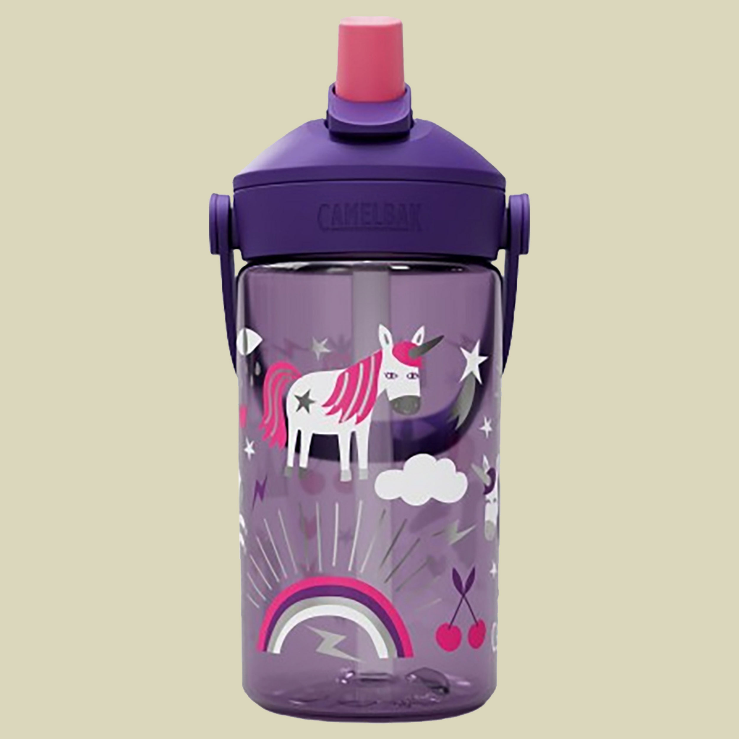 Thrive Flip Straw Kids 0,4 L lila - unicorn party