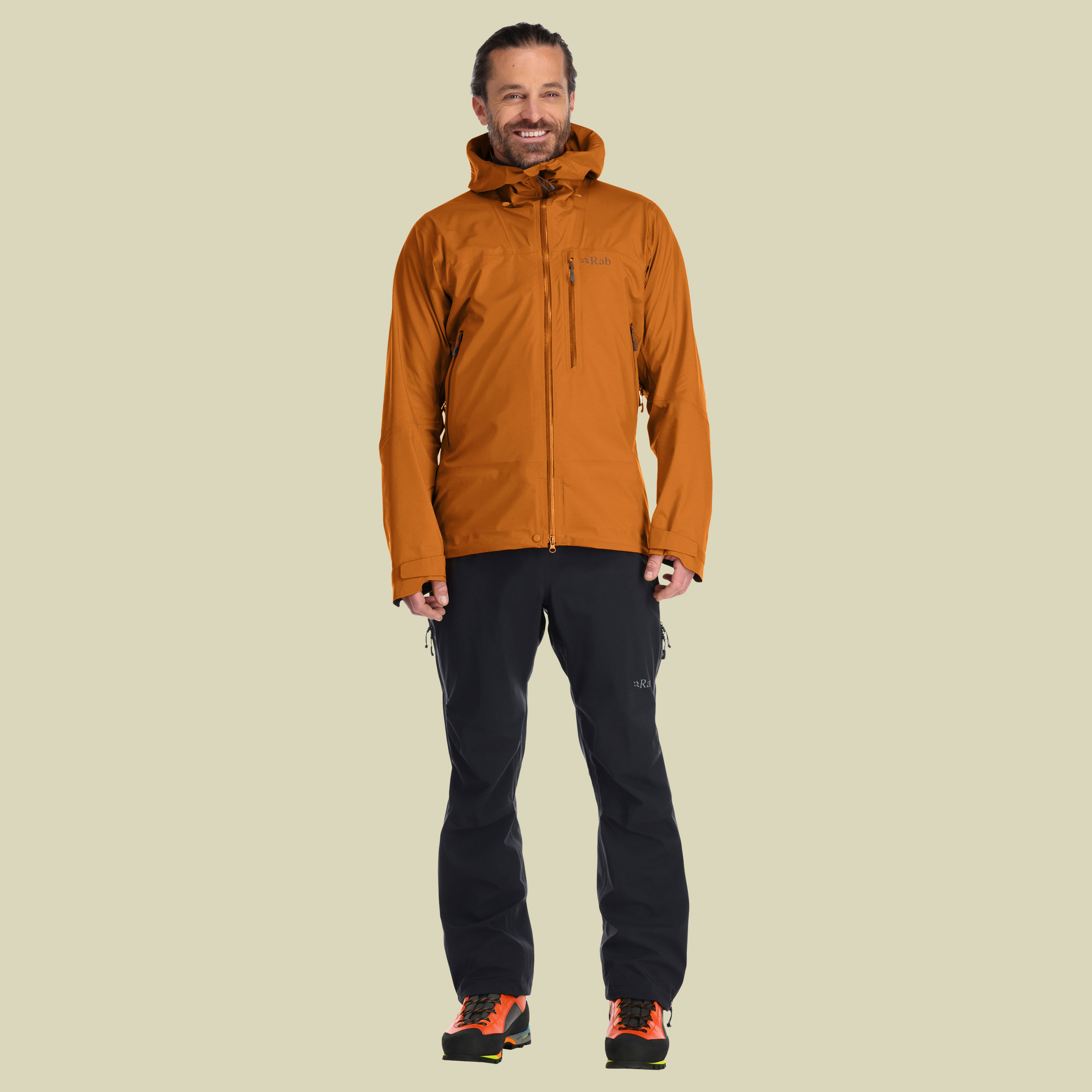 Firewall Jacket Men orange L - marmalade