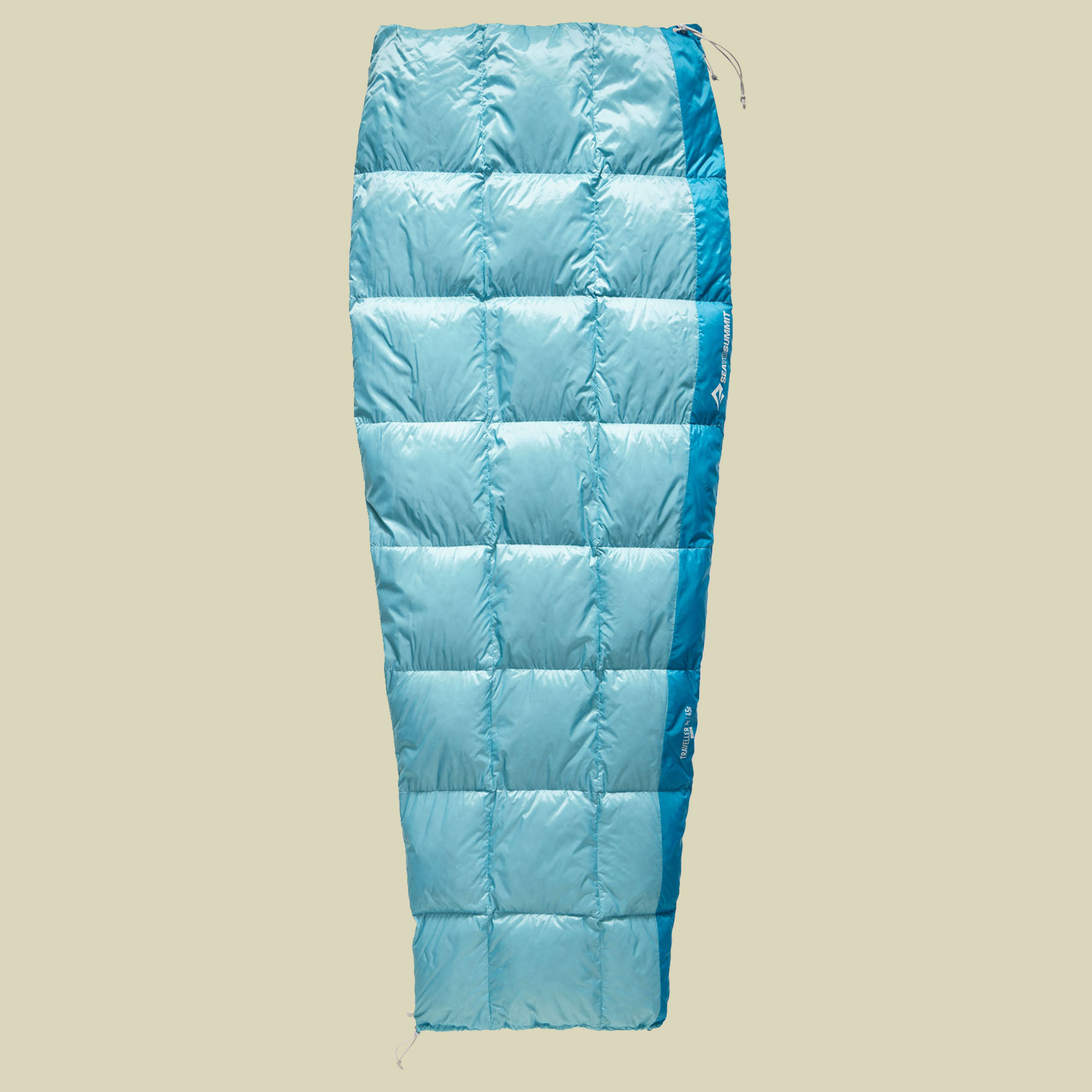 Traveller 7C Down Sleeping Bag 185 cm blau - regular aqua sea blue