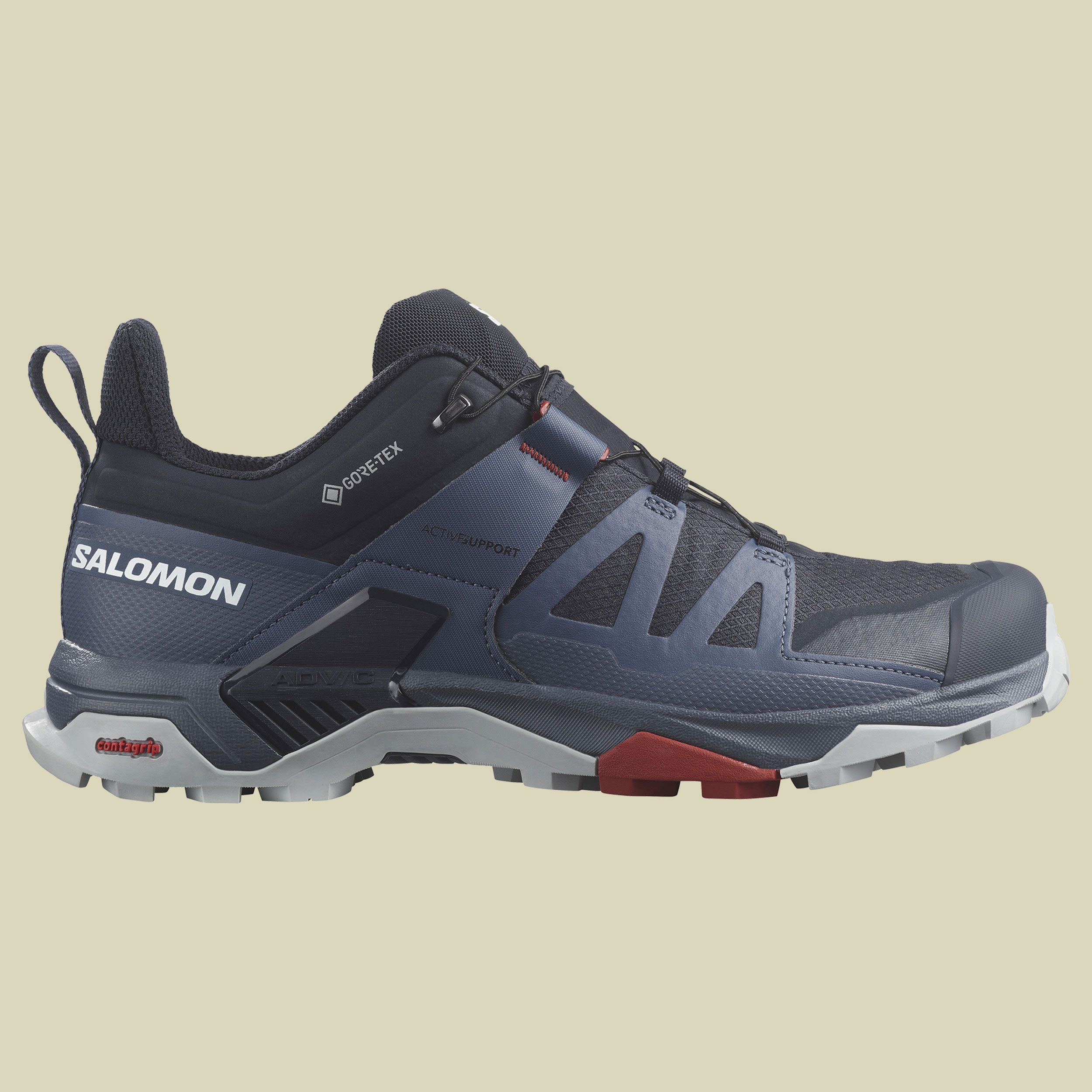 X Ultra 4 GTX Men Größe UK 8,5 Farbe carbon/bering sea/pearl blue