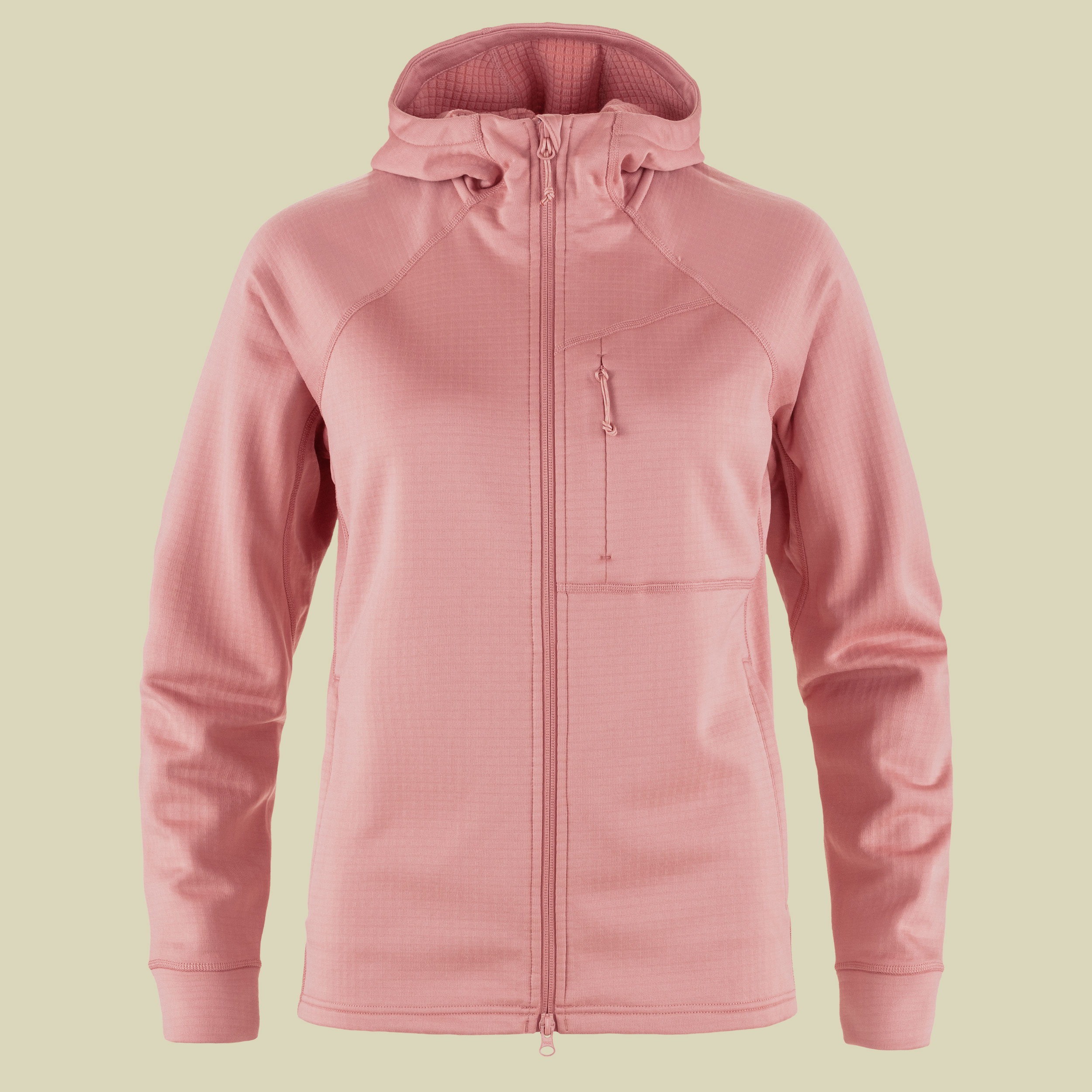 Abisko Grid Fleece Hoodie Women S rosa - dusty rose