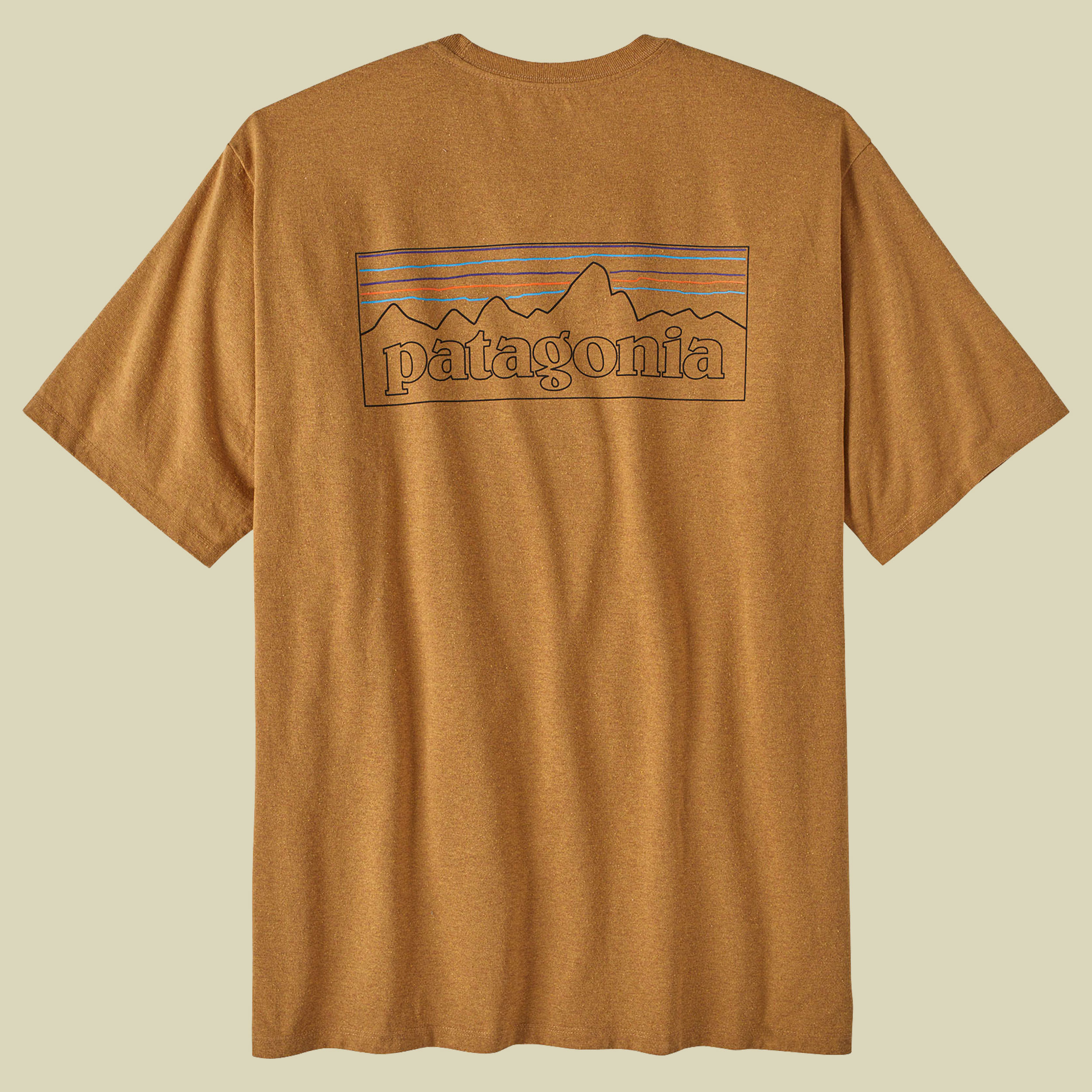 P-6 Logo Responsibili-Tee Men gelb S - P-6 outline:golden caramel