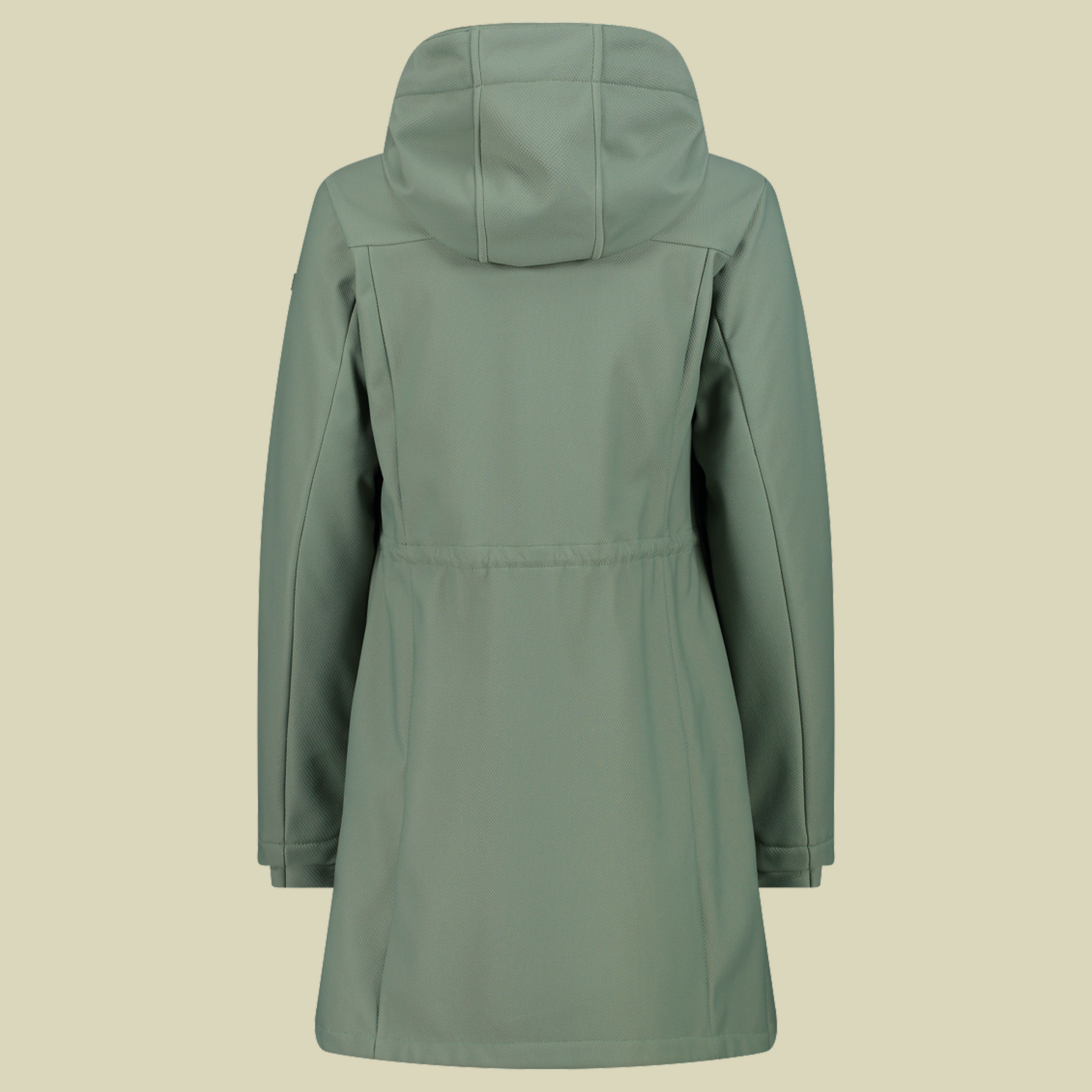 Parka Jacket Zip Hood Woman 42 grün