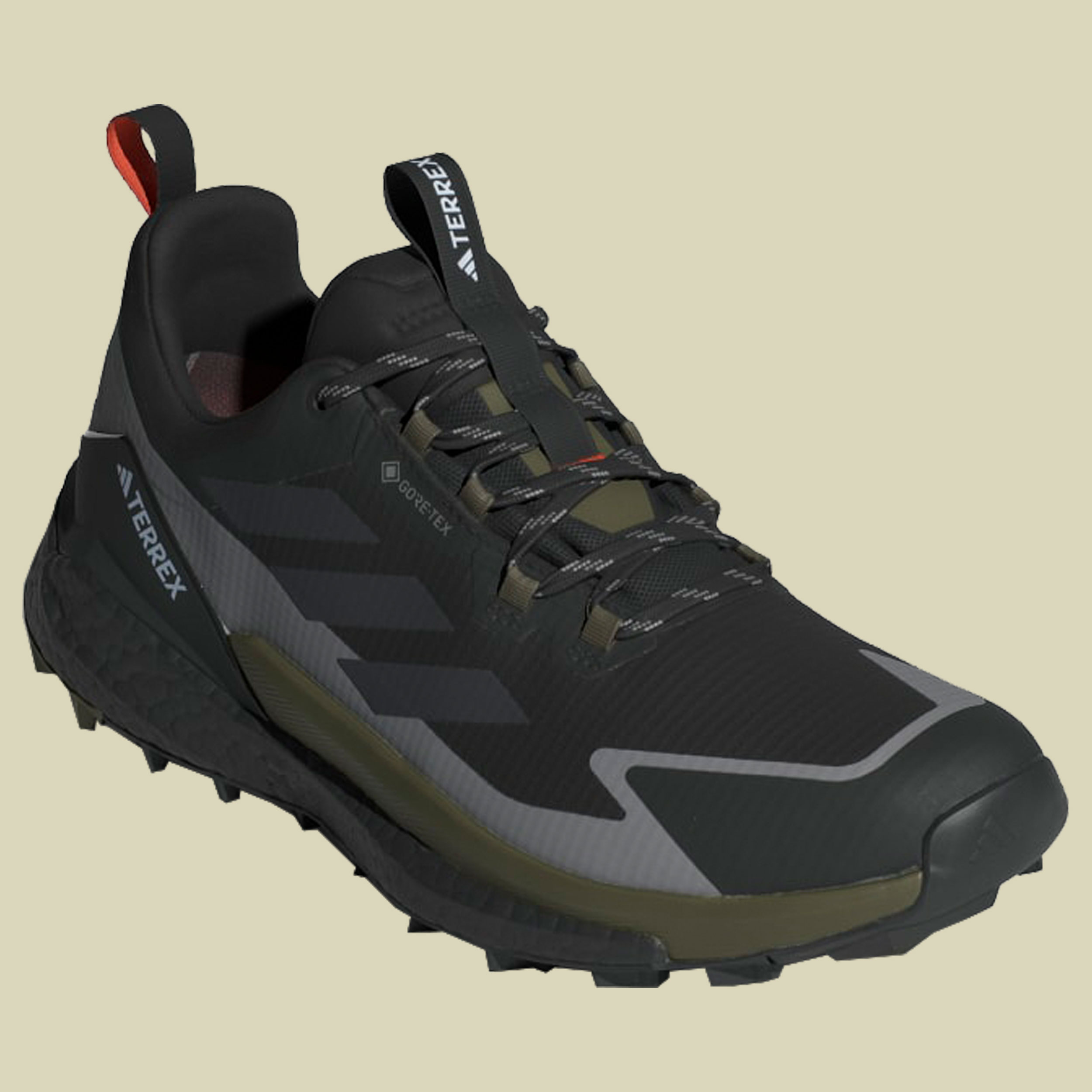 Terrex Free Hiker 2 Low GTX Men schwarz UK 12,5 - core black/carbon/olive strata