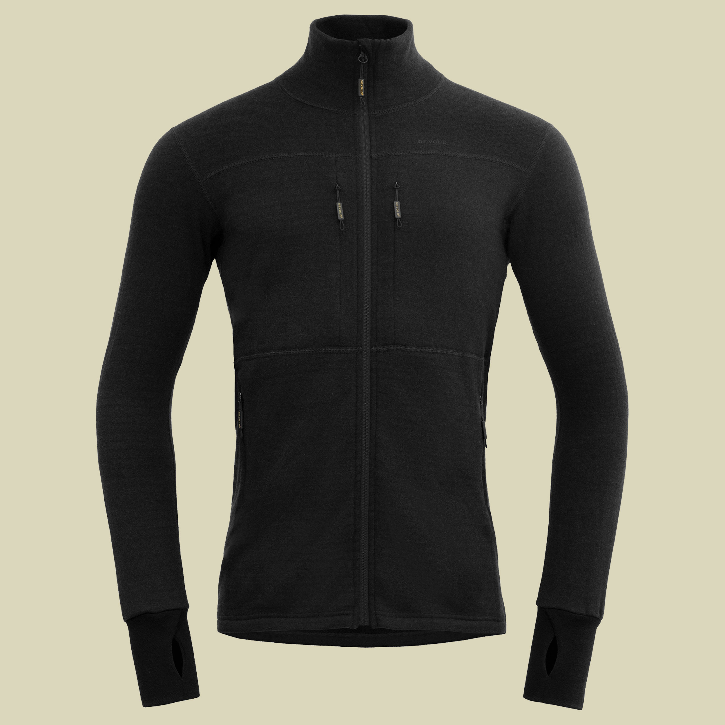 EGGA Grid Merino Jacket Man schwarz XL - caviar