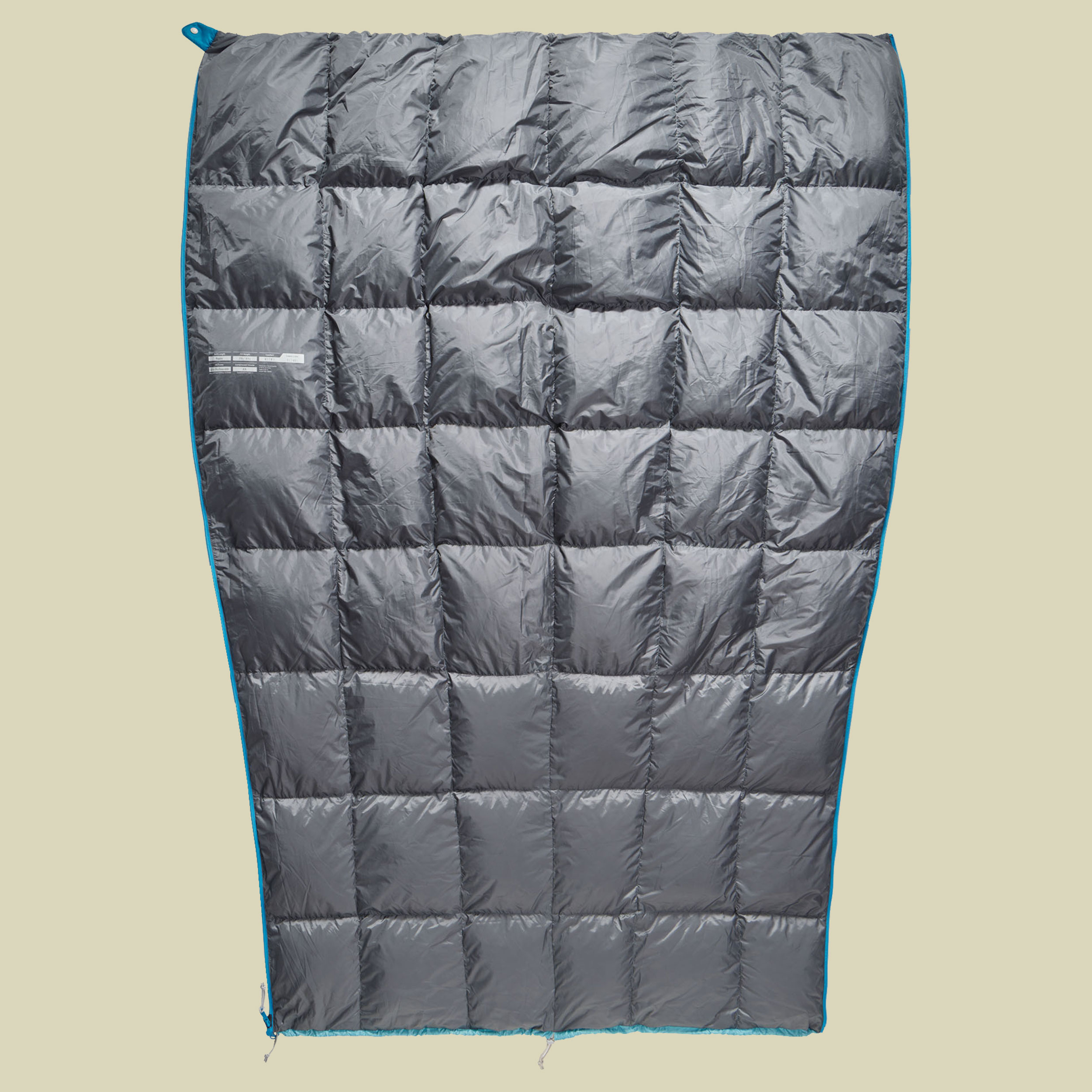 Traveller 7C Down Sleeping Bag 185 cm blau - regular aqua sea blue