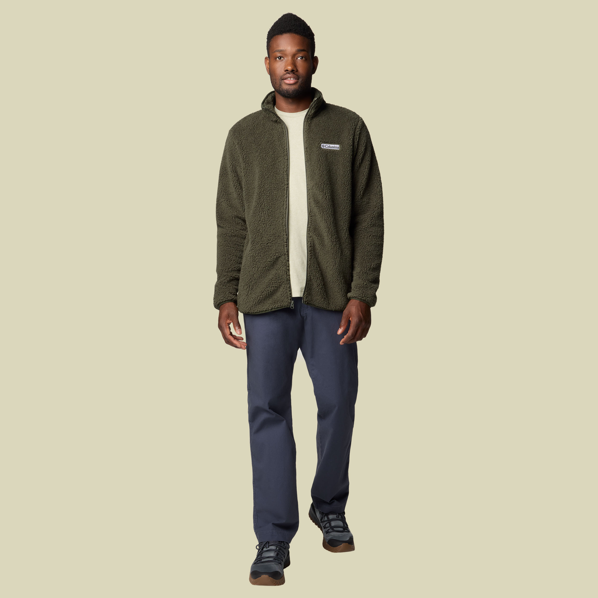 Rugged Ridge III Sherpa Full Zip Men grün M - Farbe greenscape