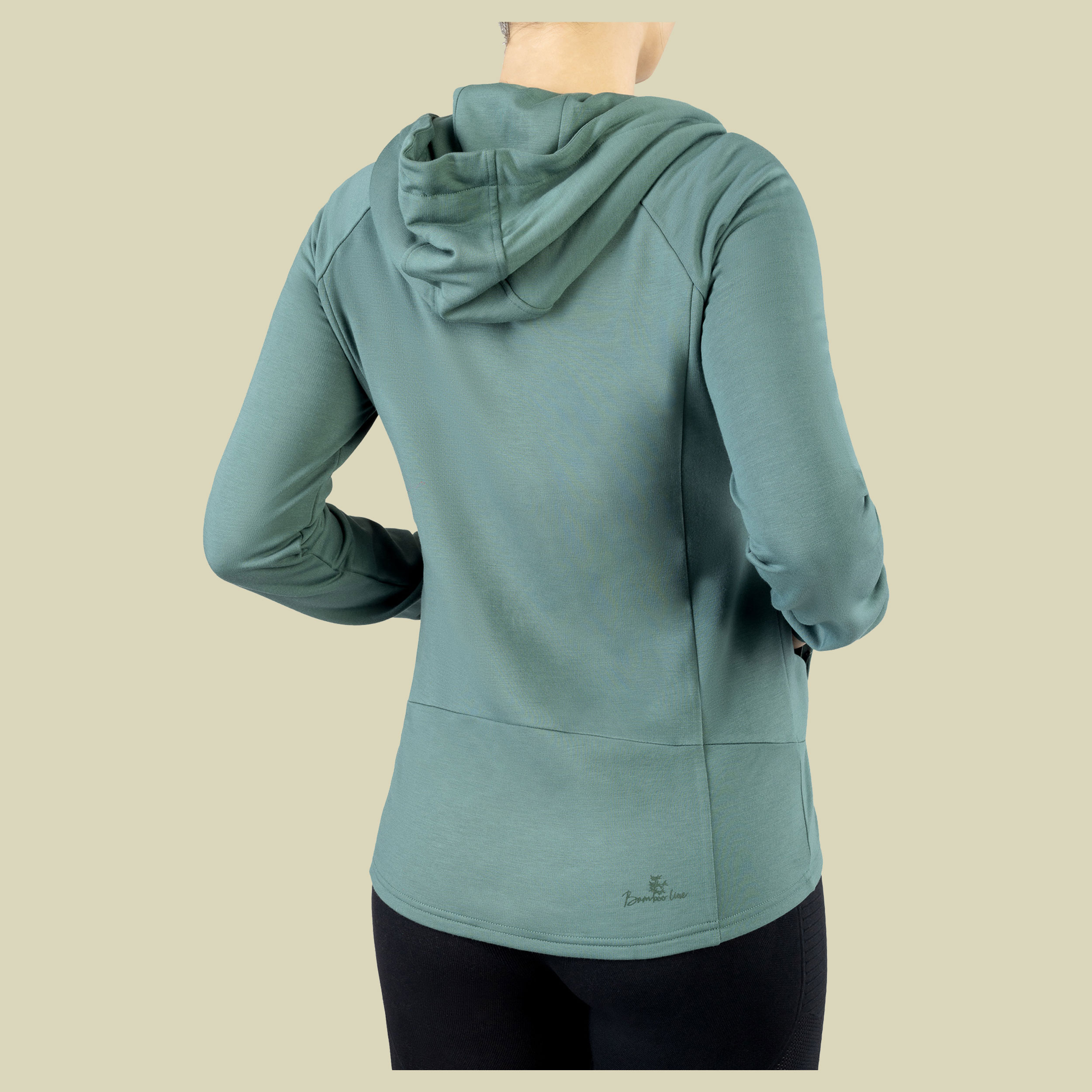 Midlayer Lonetree Hoodie Bamboo Lady L blau - turquise