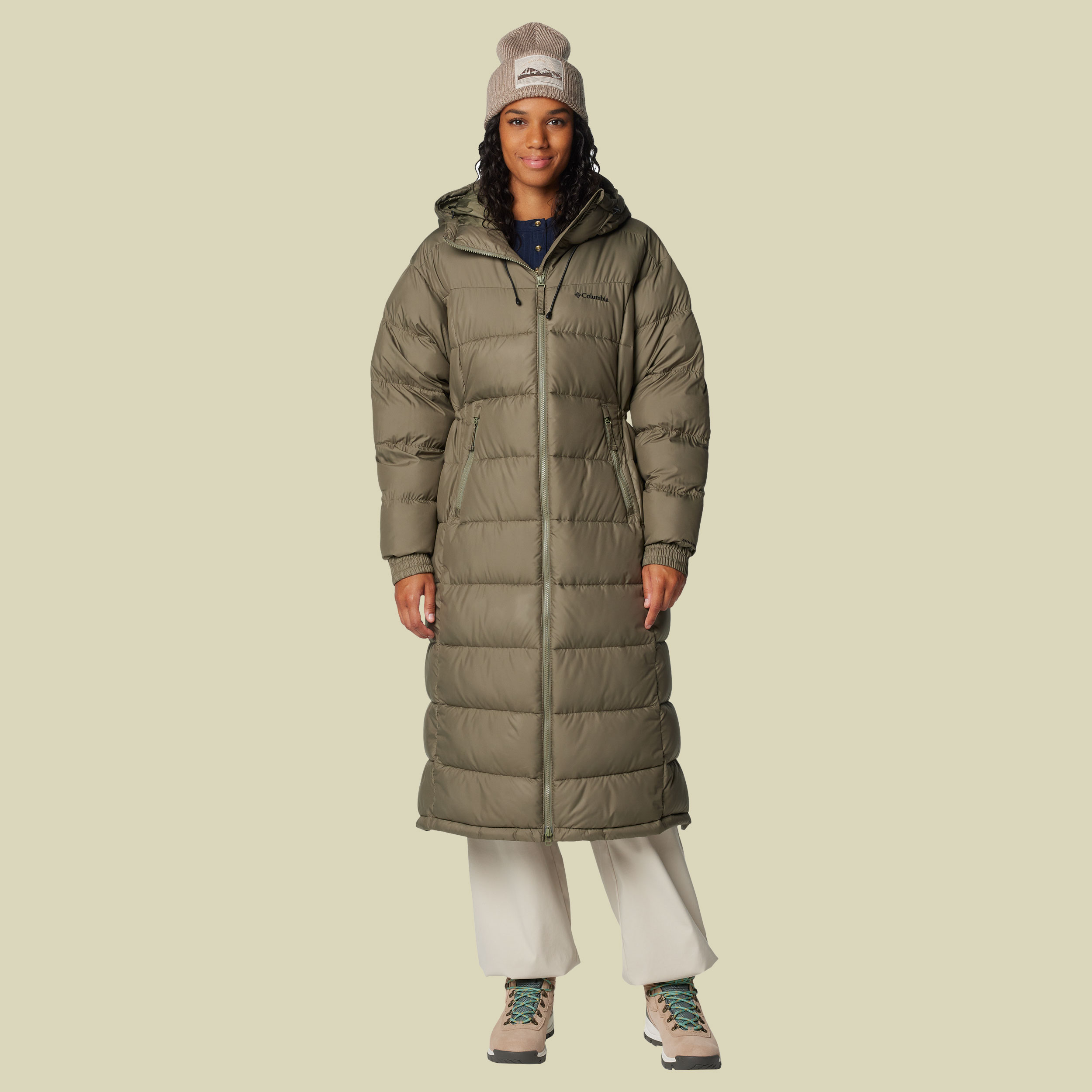 Pike Lake II Long Jacket Women L grün