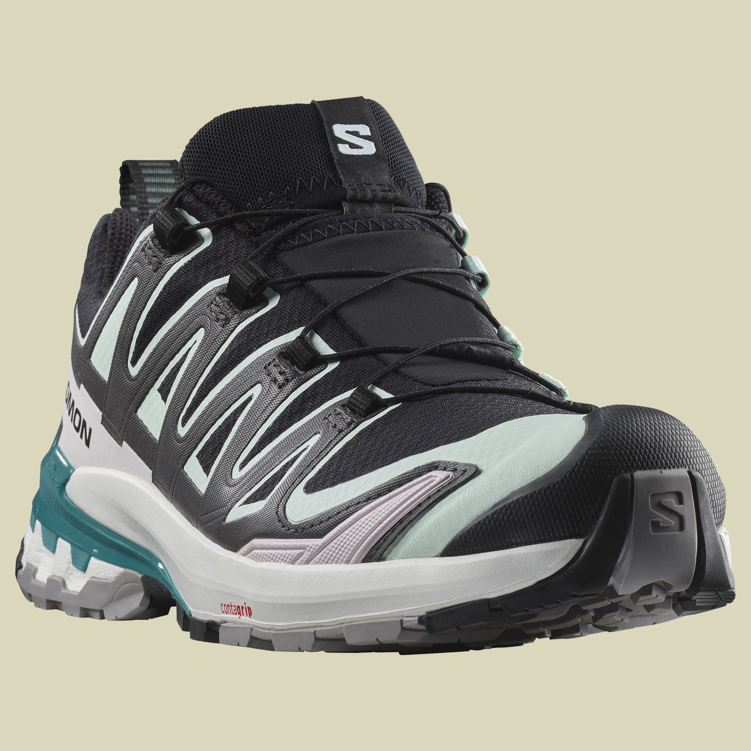 XA PRO 3D V9 GTX Women grau UK 7 - black/bleached aqua/harbor blue