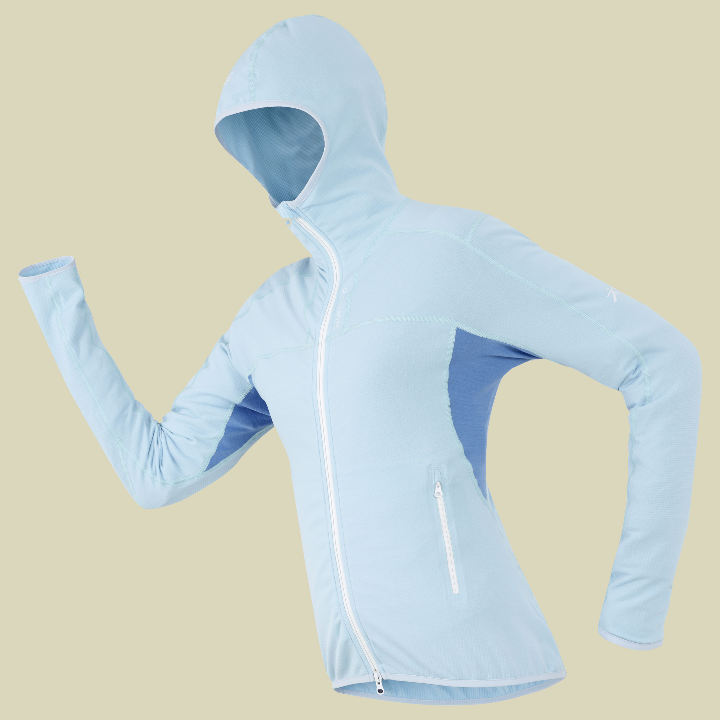 R 8 W Light Stretchfleece-Jacke Women Größe XL Farbe aqua