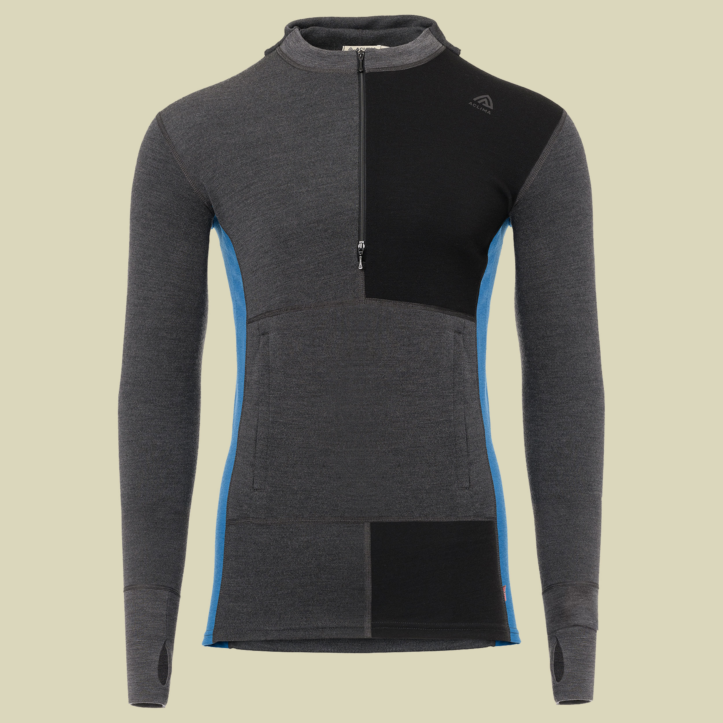 Warmwool Hoodie W.Zip Men Größe M  Farbe marengo/jet black/corsair