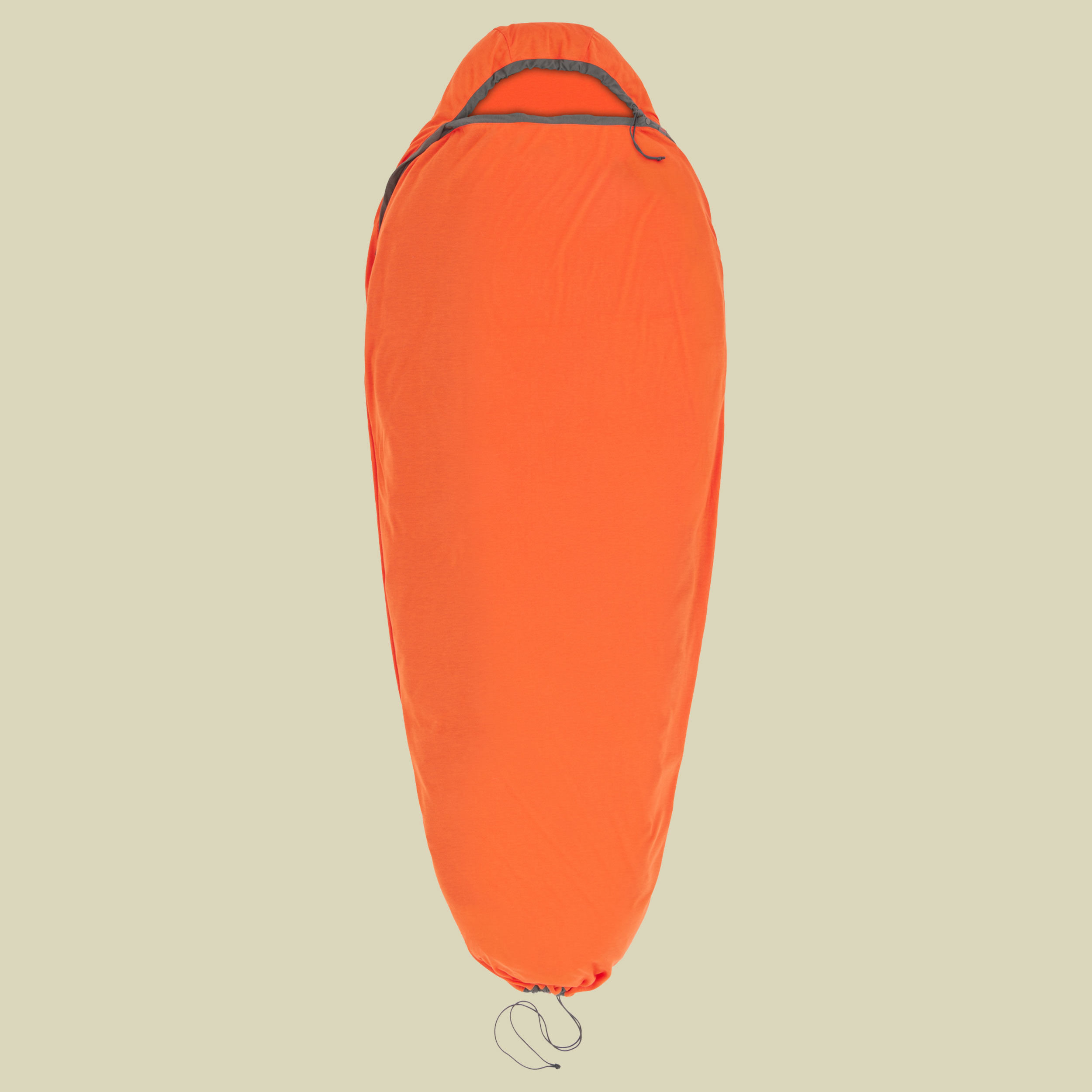 Reactor Extreme Sleeping Bag Liner - Mummy w/ Drawcord orange Compact - spicy orange