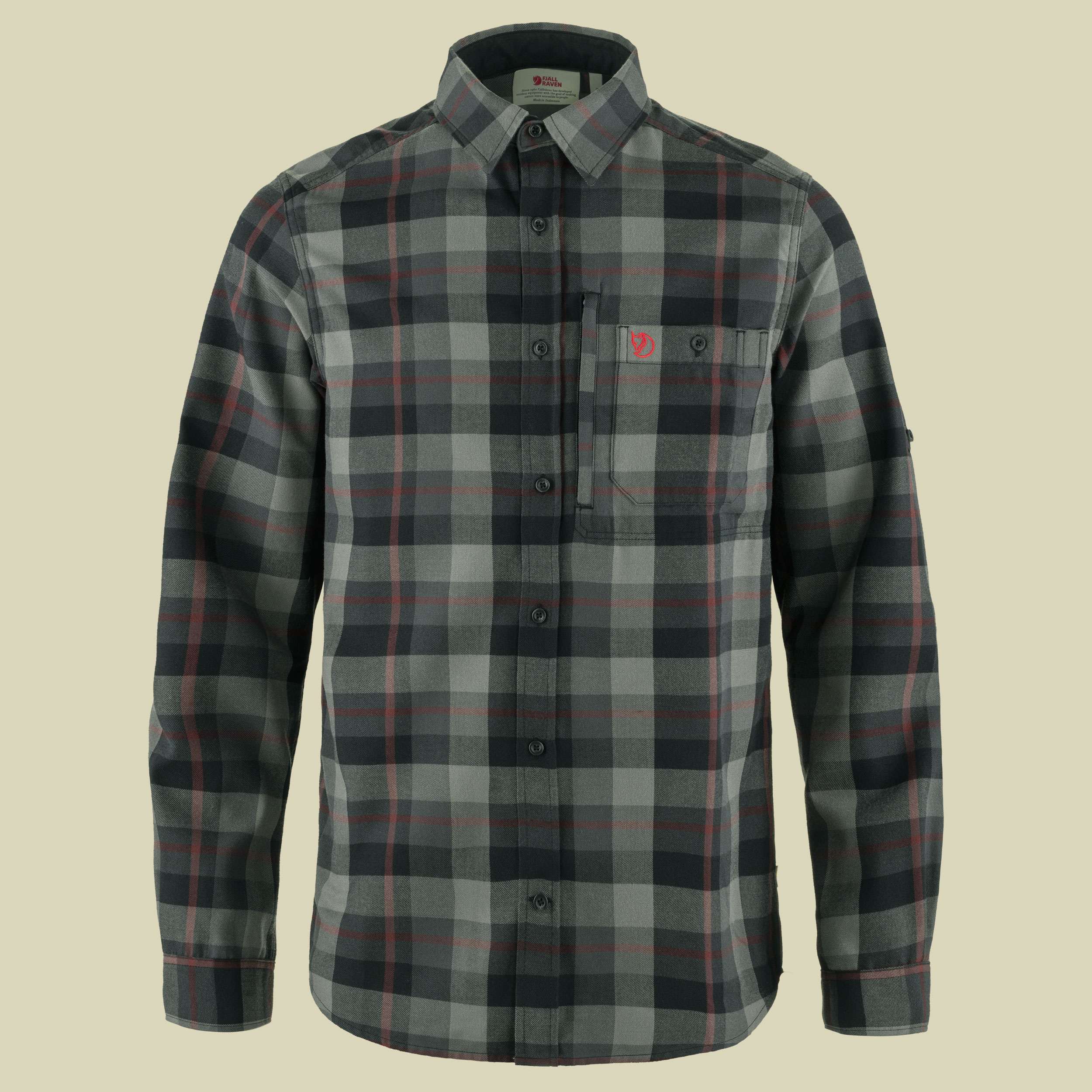 Fjällglim Shirt Men schwarz M - black-grey