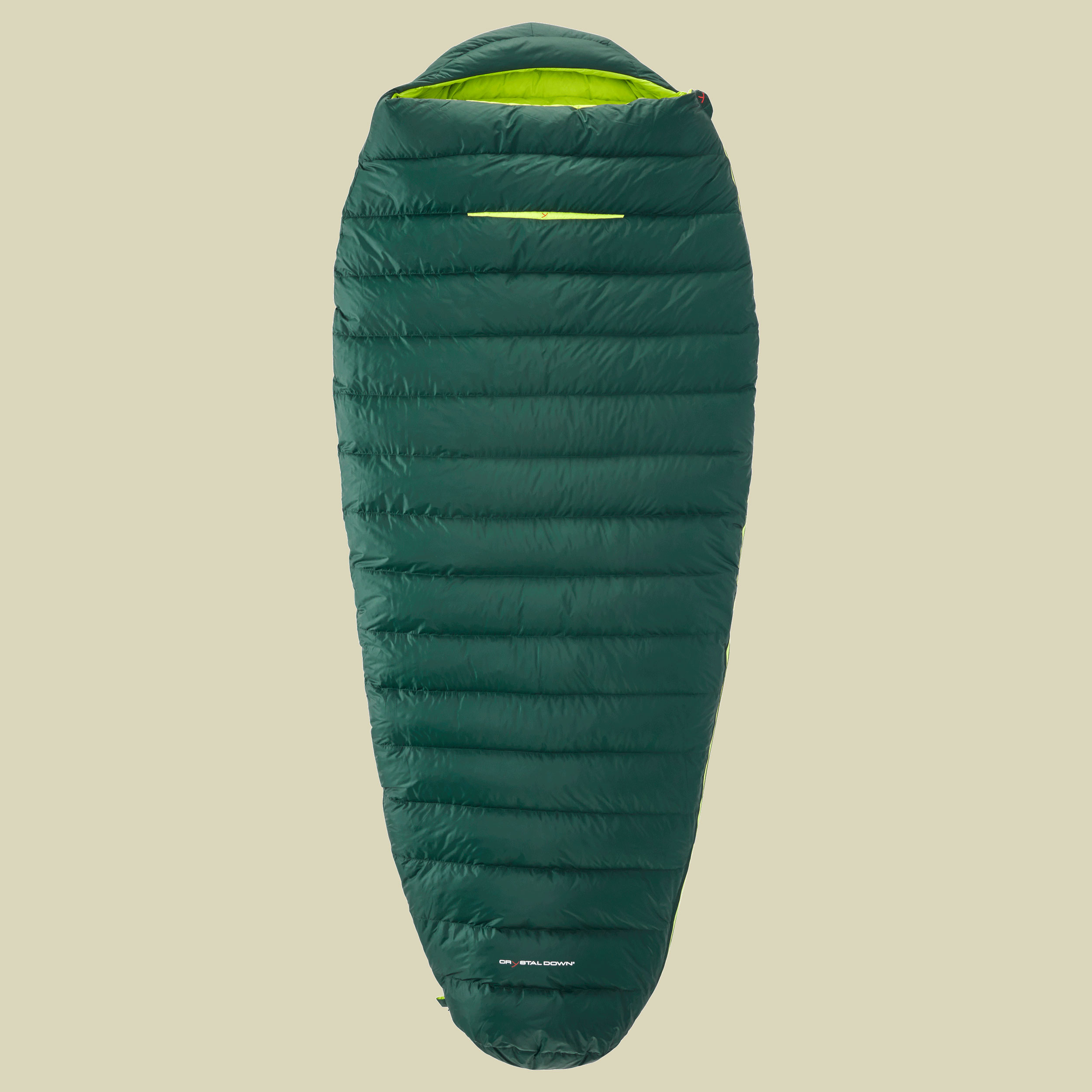 Tension Comfort 800 bis Körpergröße 190 cm (L) Farbe scarab-lime, Reißverschluss links