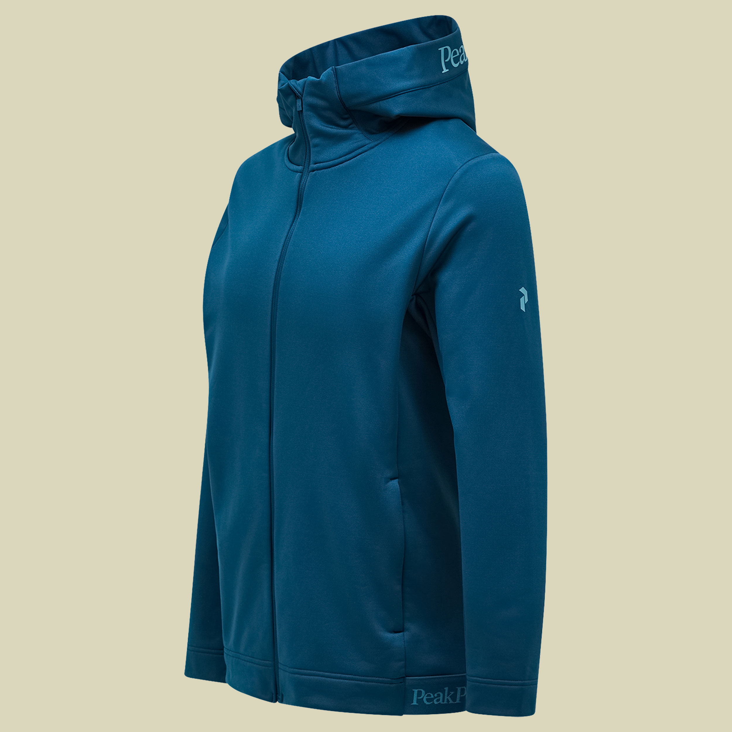 Rider Tech Zip Hood Men M grün - infinity teal