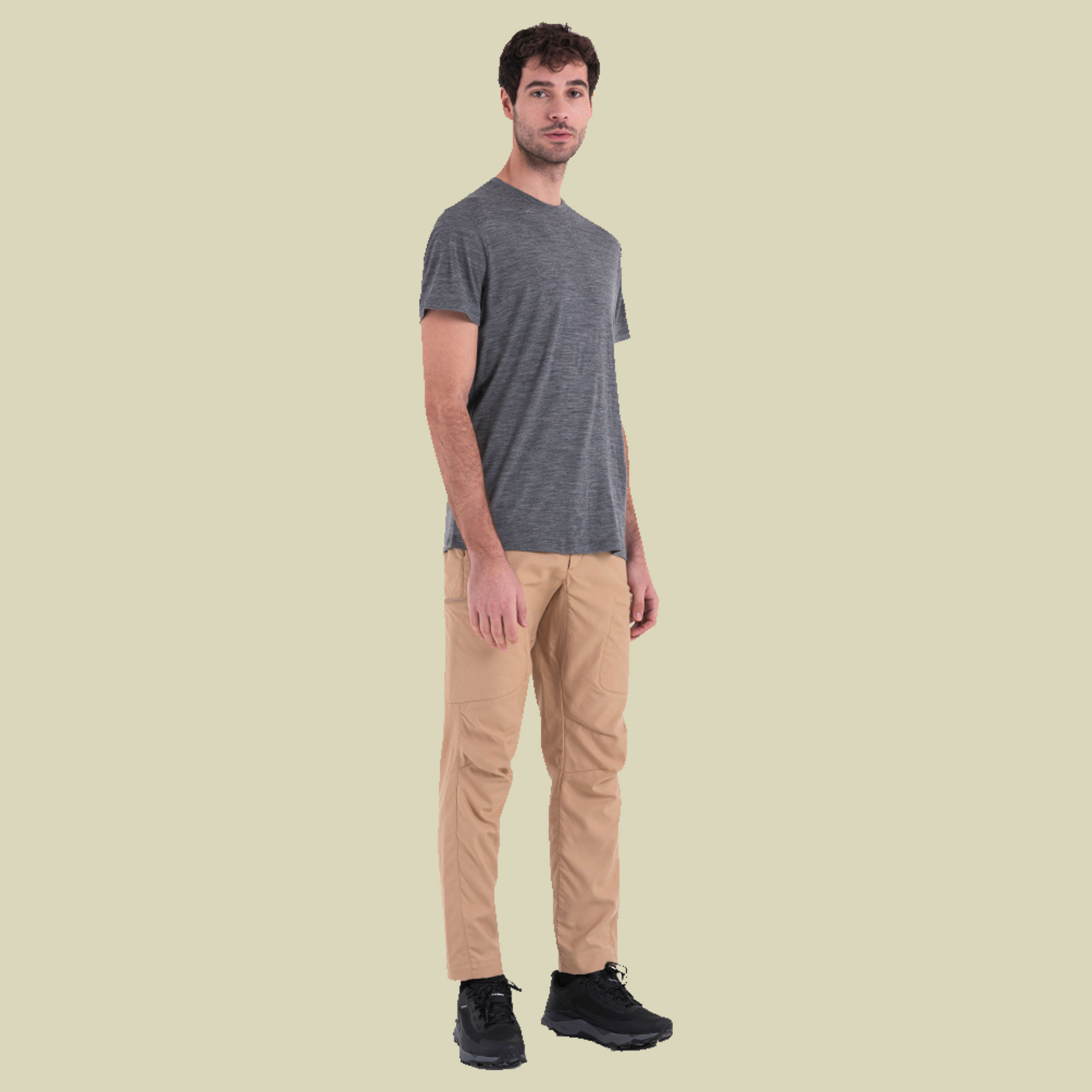 Merino 150 Tech Lite III SS Tee Men M grau - gritstone HTHR-013