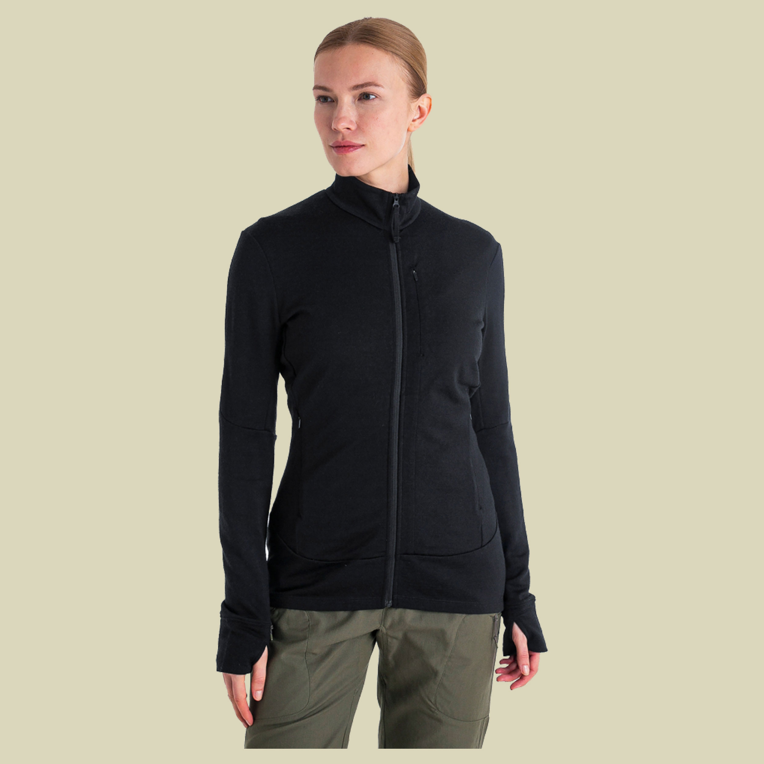 Merino 260 Quantum IV LS Zip Women S schwarz-1 - black