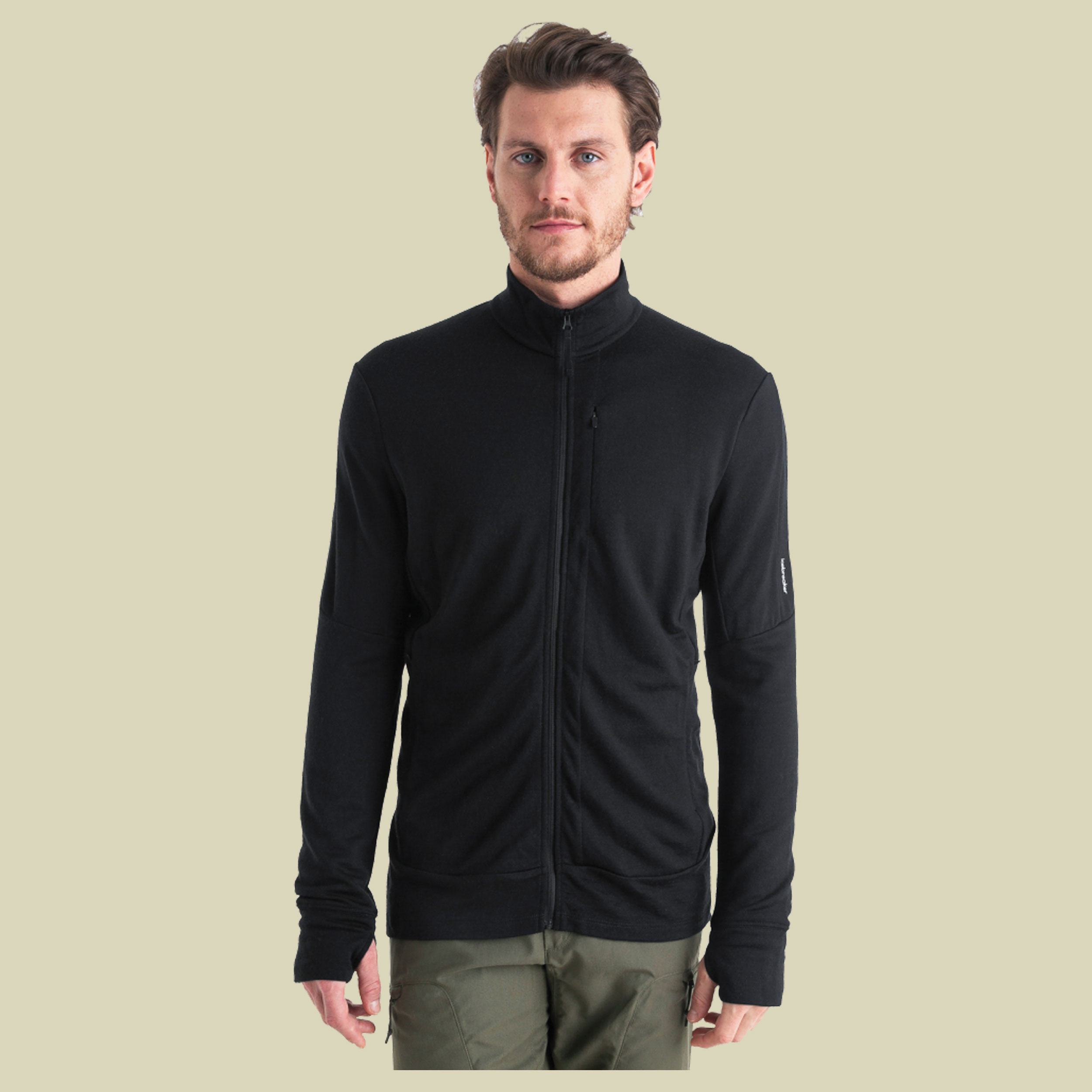 Merino 260 Quantum IV LS Zip Men L schwarz - black