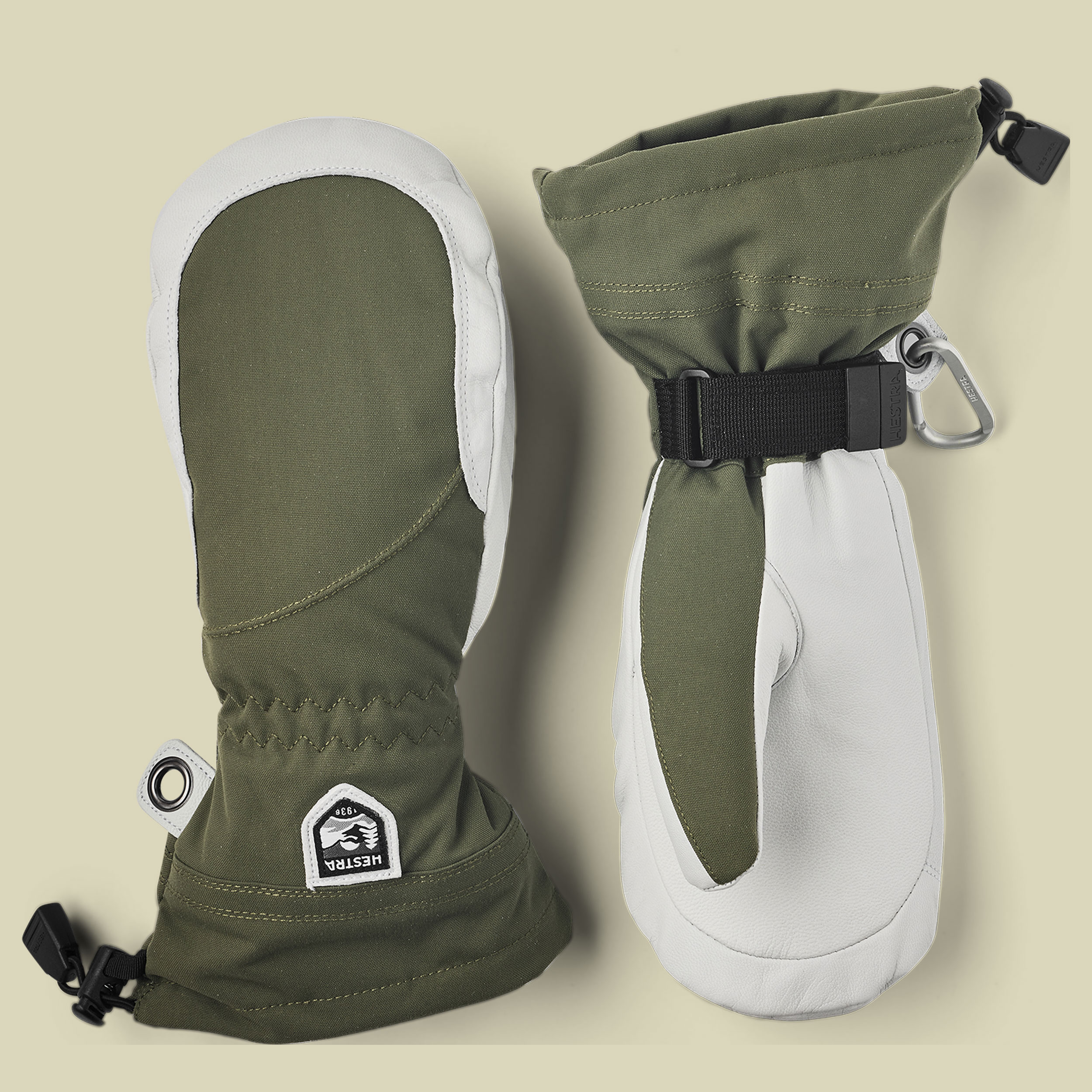 Heli Ski Female Mitt Größe 6 Farbe olive/offwhite