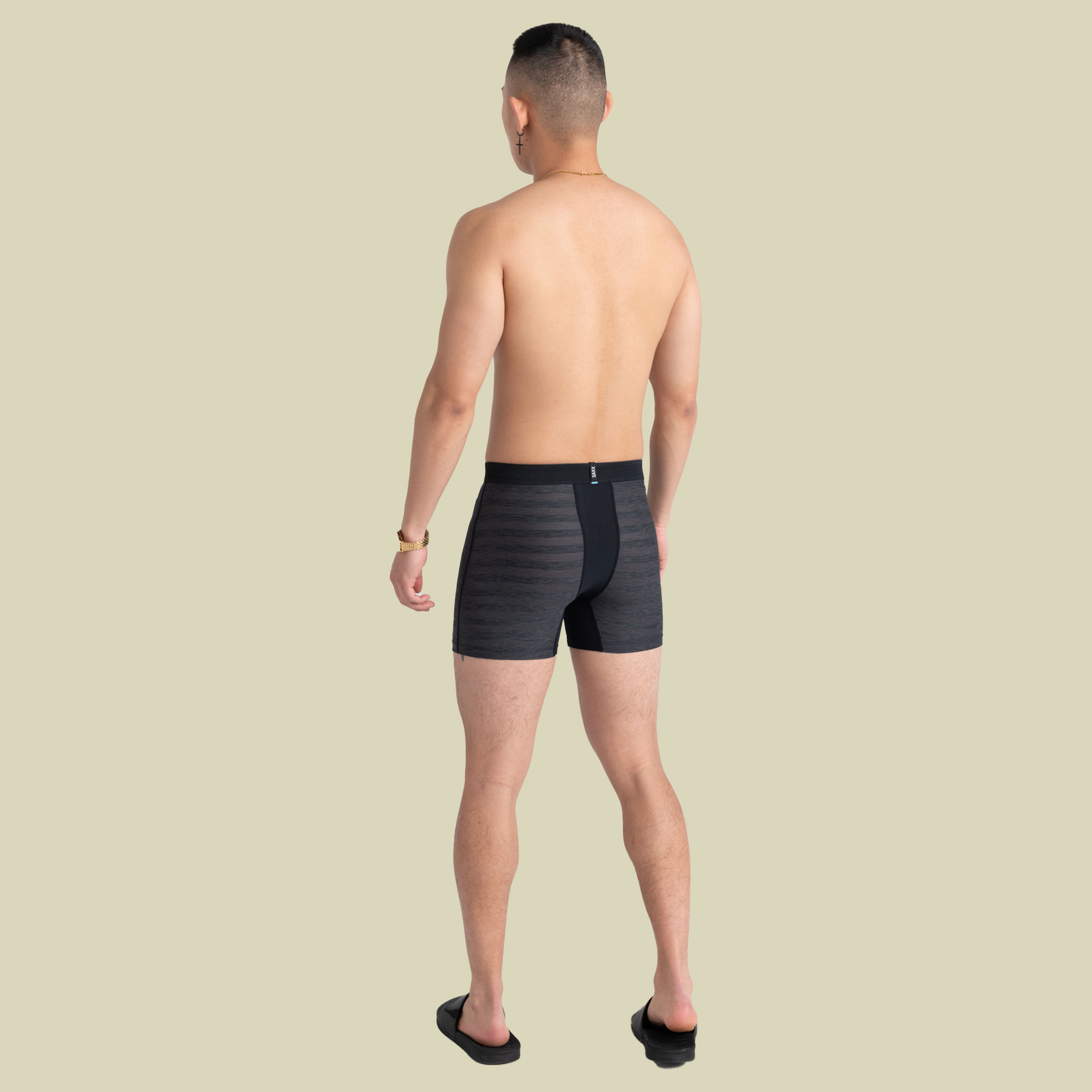 Droptemp Cooling  Mesh Boxer Brief Fly Größe S Farbe black heather