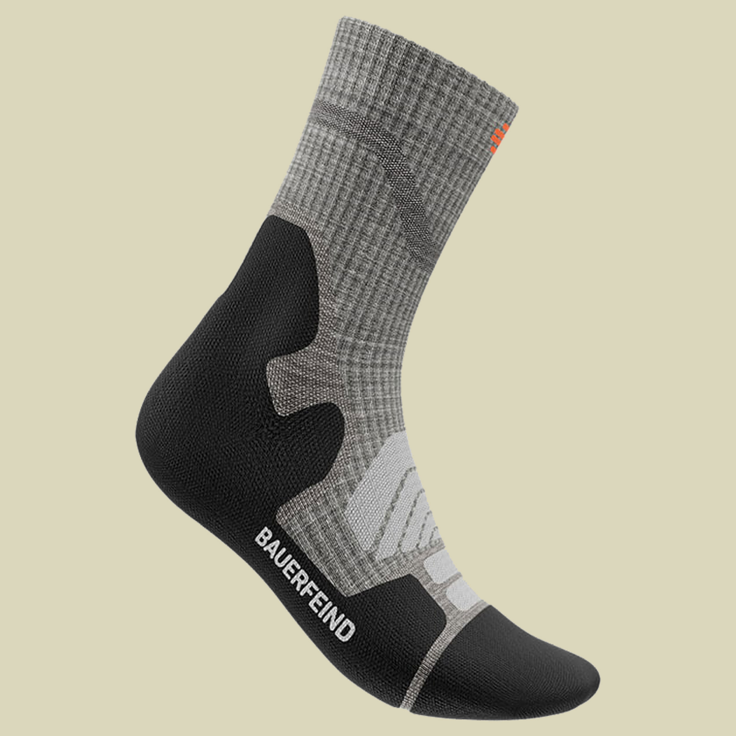 Outdoor Merino Mid Cut Socks Women 43-46 grau - stone grey