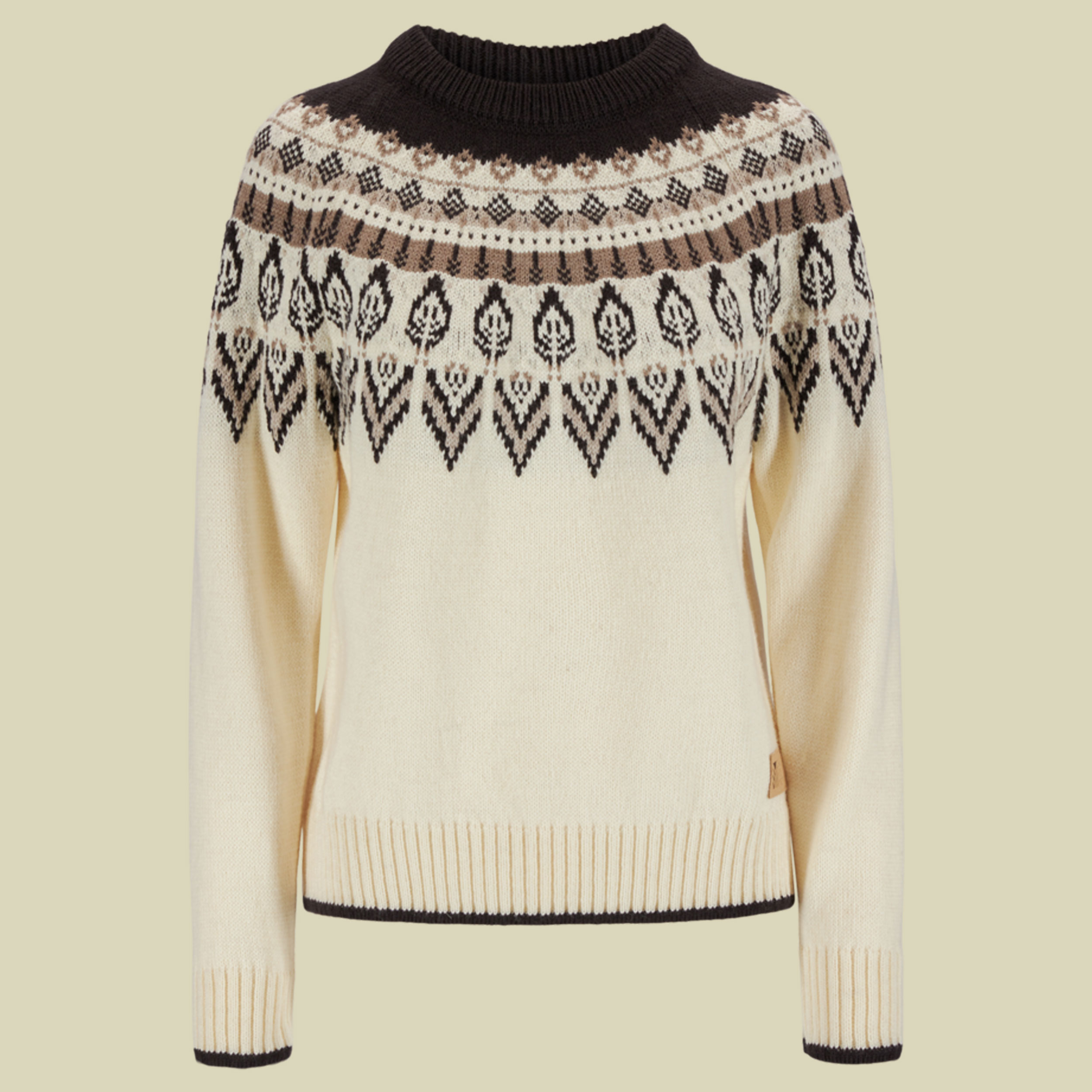 Sula Sweater Women M natur - Farbe offwhite-coffee-mountainstone