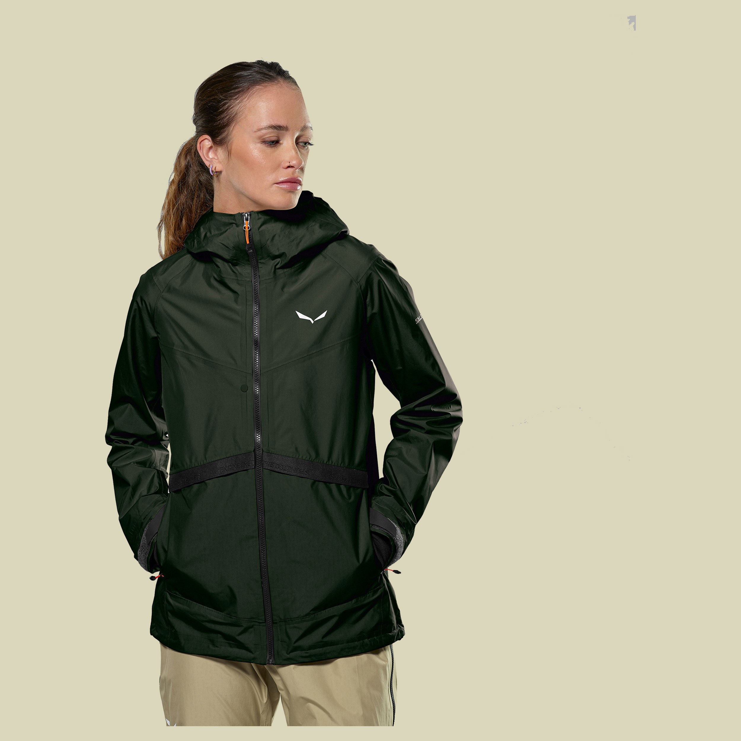 Puez PTX Hybrid Jacket Women 36 grün - dark olive