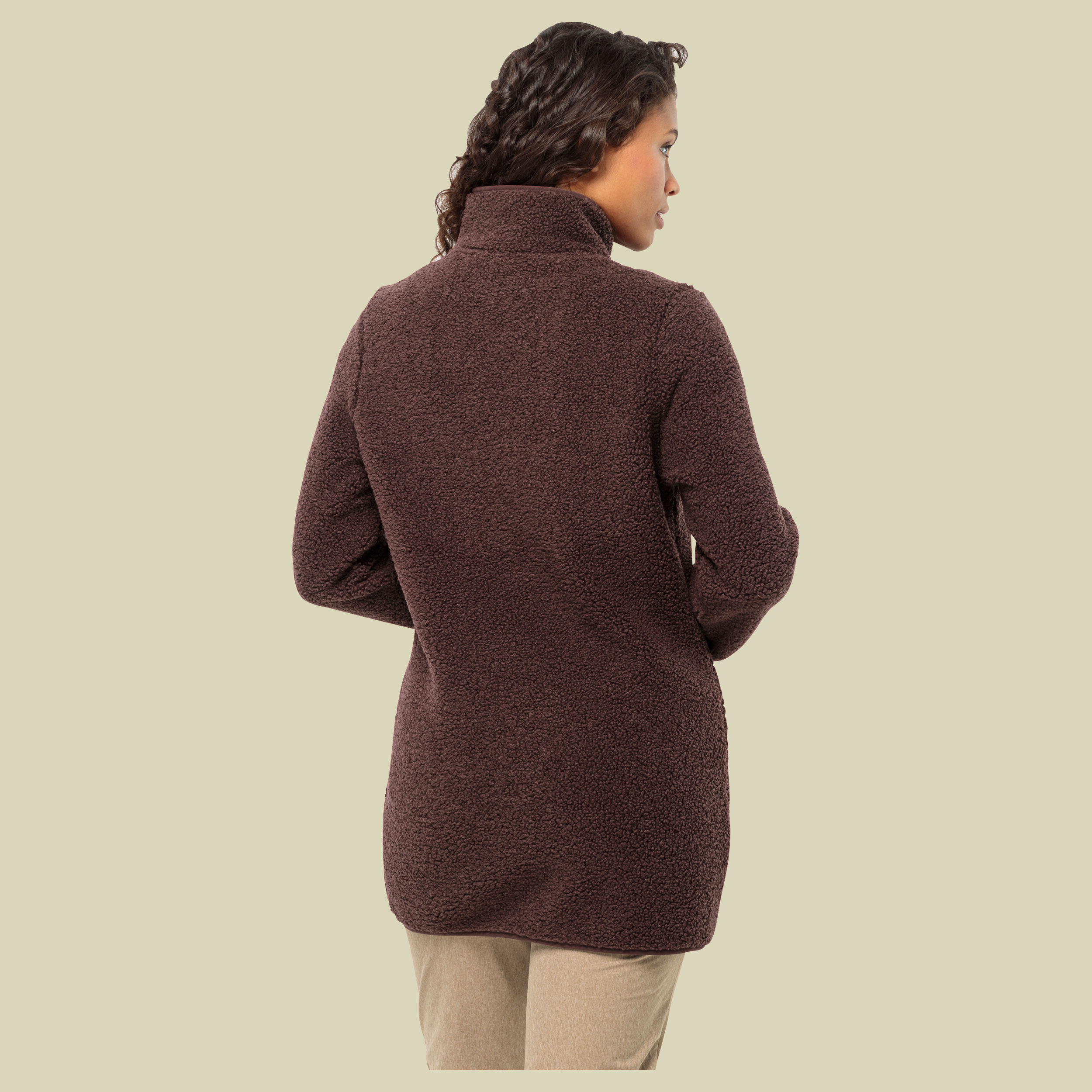 High Curl Coat Women grün XL - anis