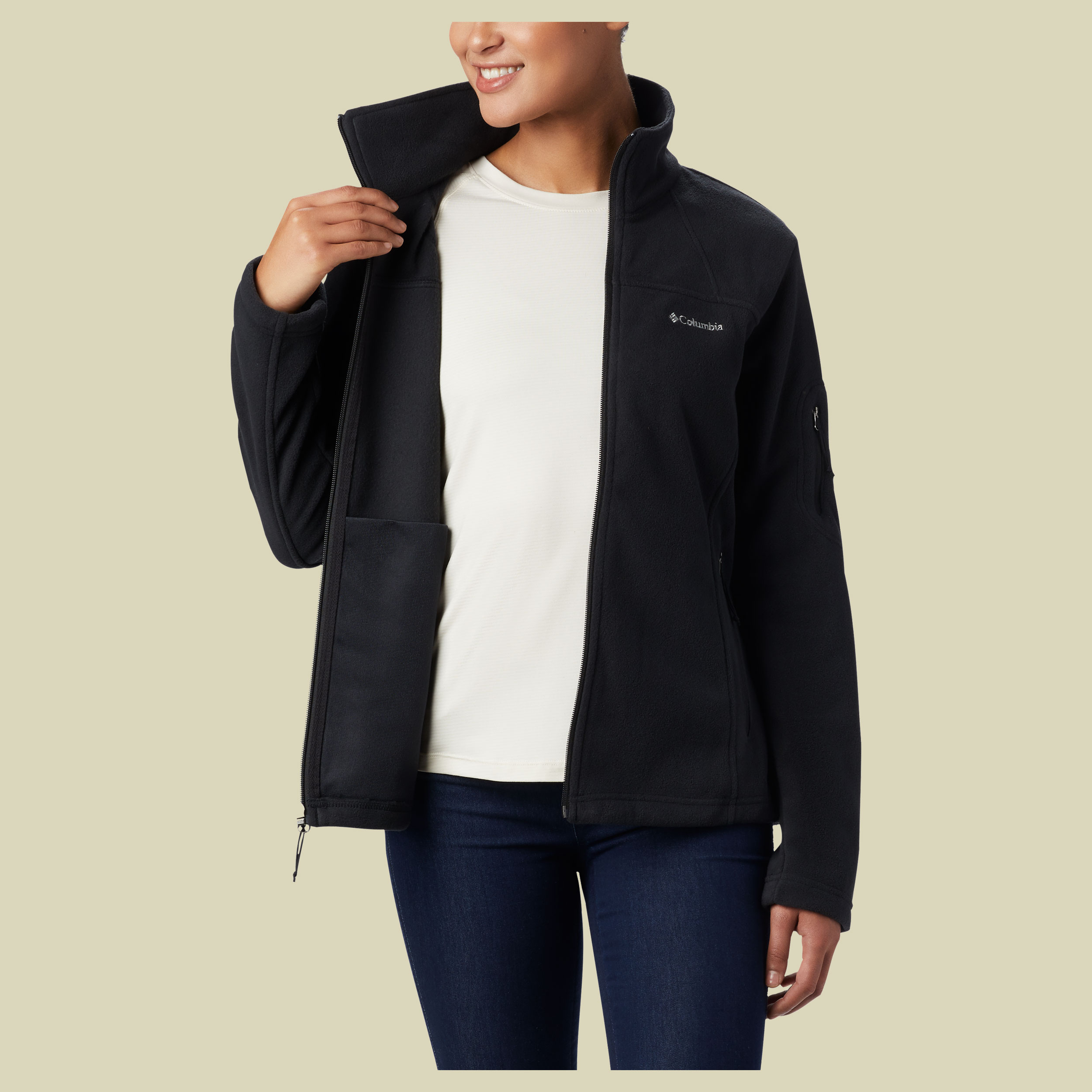 Fast Trek II Full Zip Fleece Women Größe S Farbe black