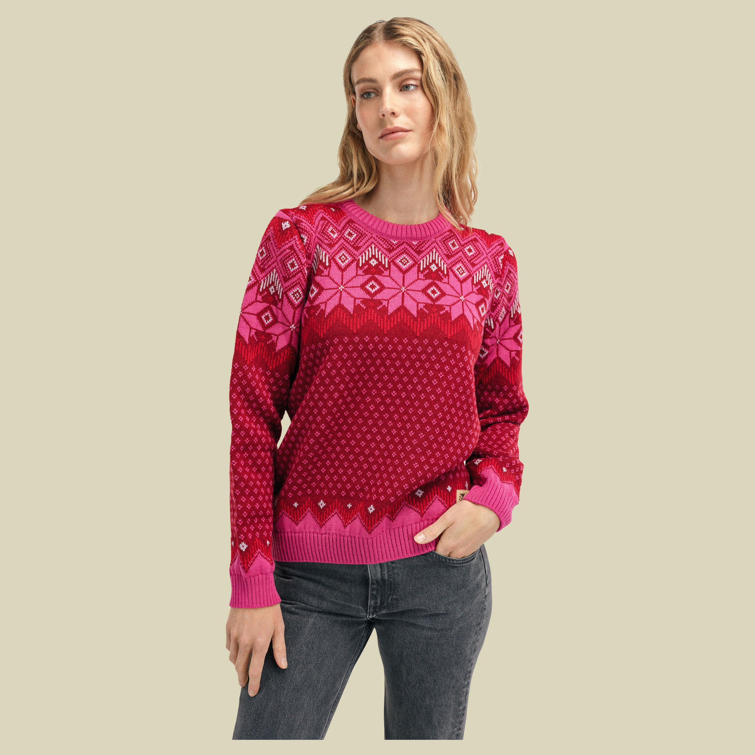 Vilja Sweater Women rot XL - Farbe red rose-allium-raspberry