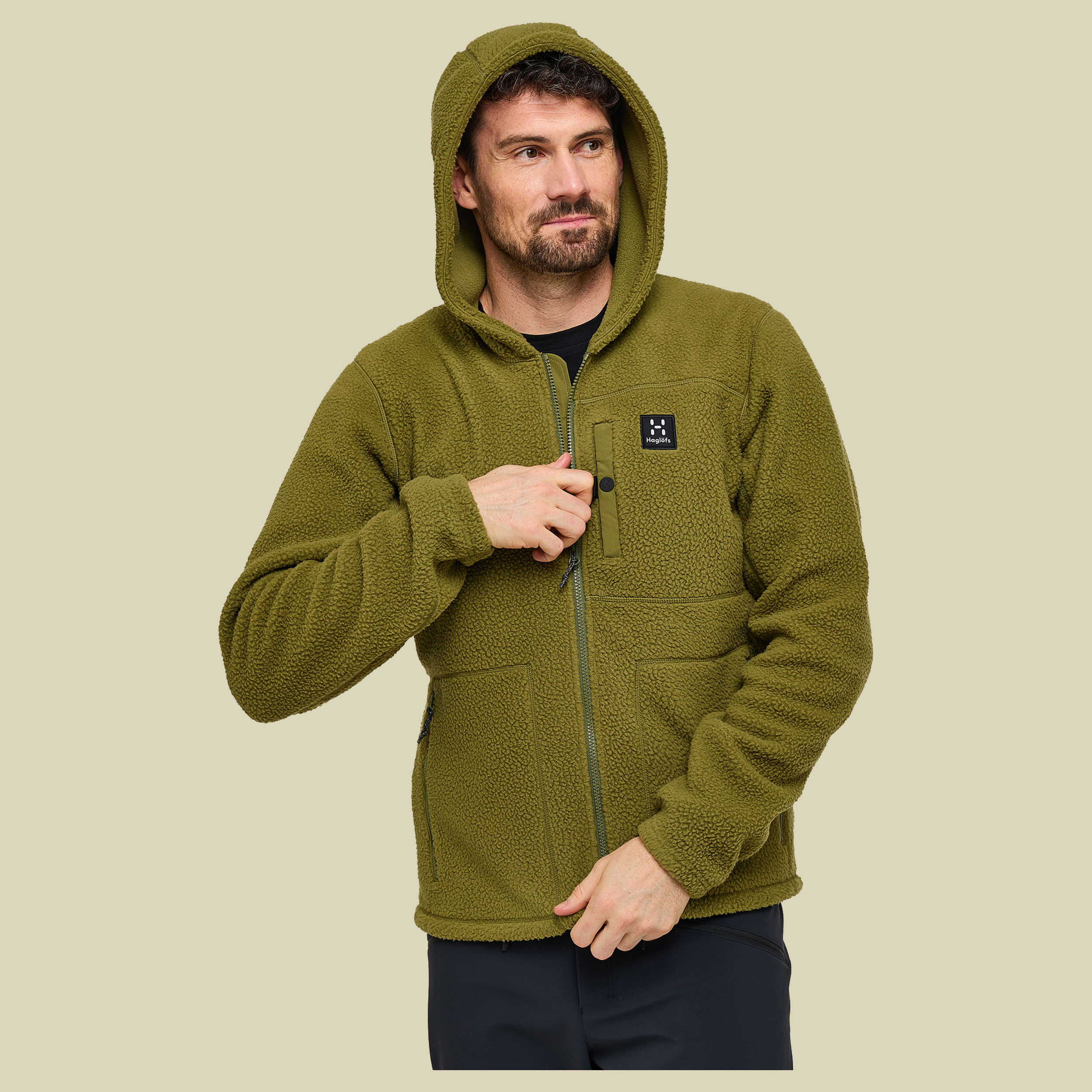 Malung Pile Hood Men Größe XXL Farbe olive green