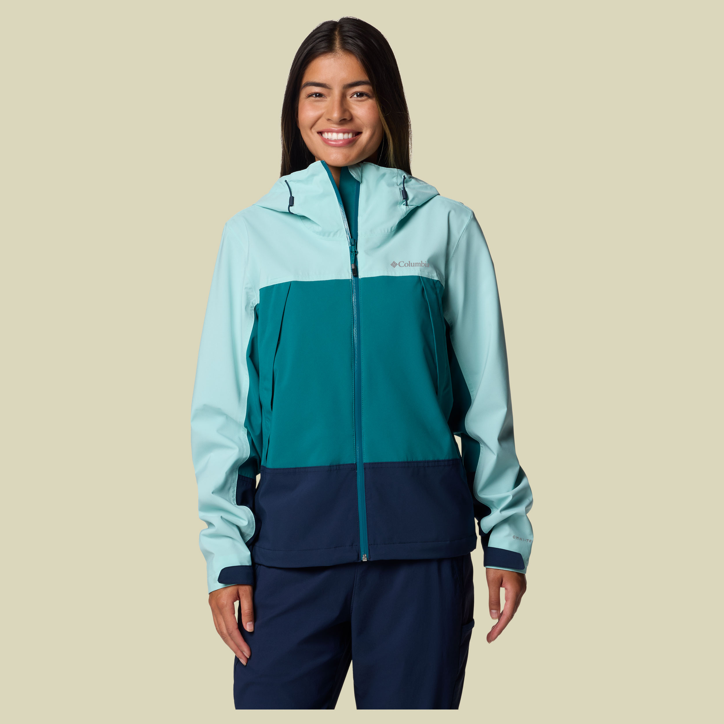 Boulder Falls Jacket Women XL grün - river blue/collegiate navy