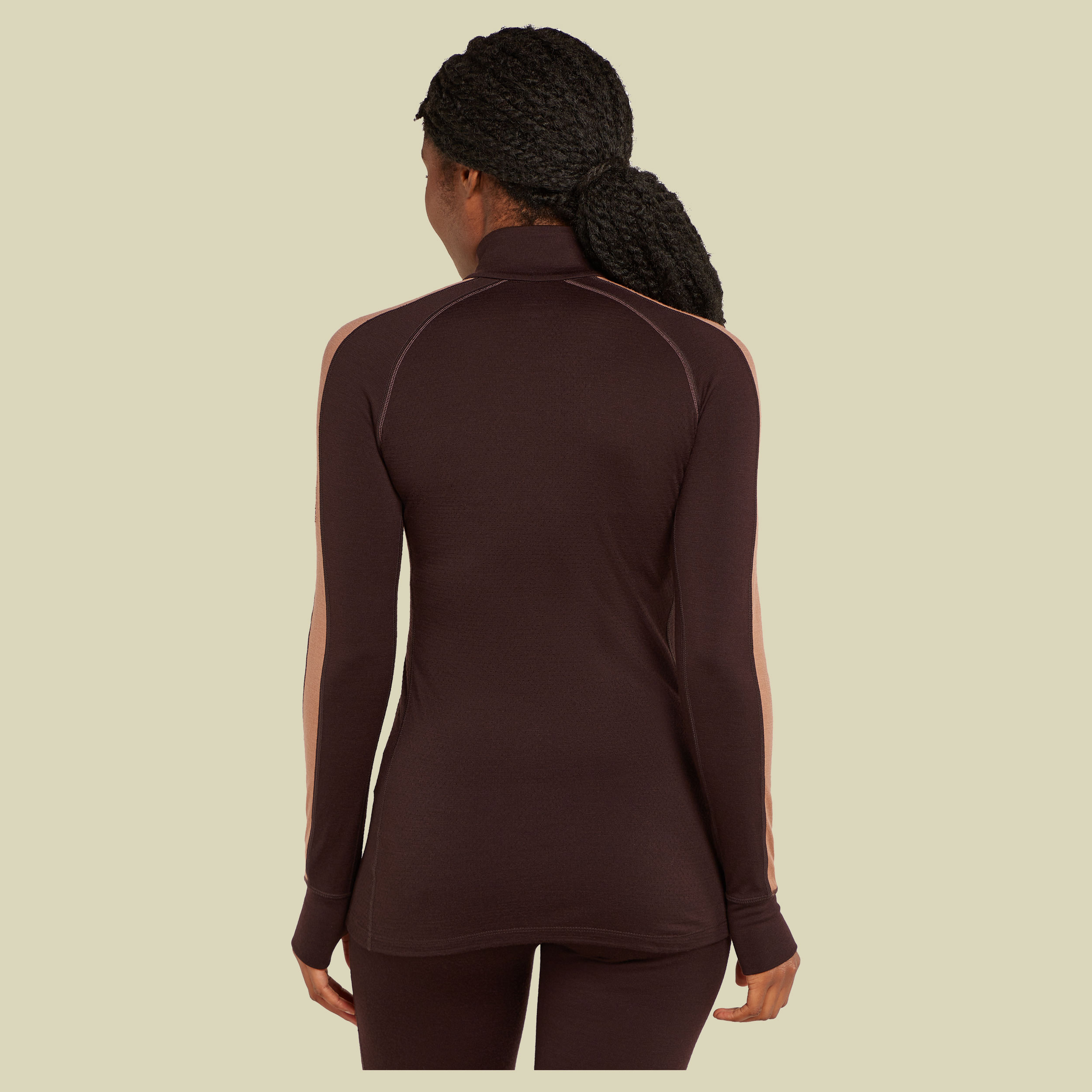 ZoneKnit 260 LS Half Zip Women S braun - bittersweet/cedar wood/cb