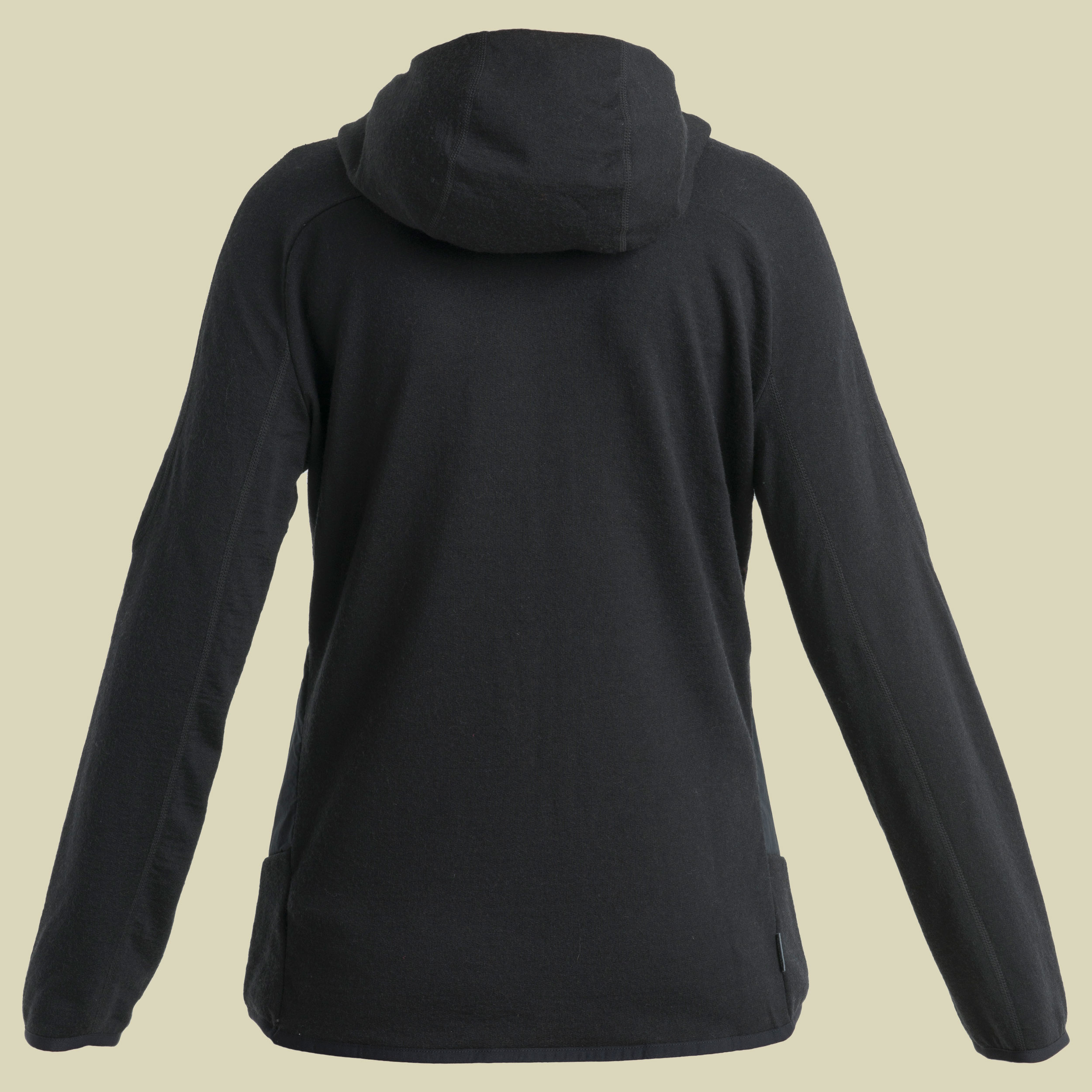 Merino Quantum Hybrid LS Zip Hoodie Women Größe S Farbe black